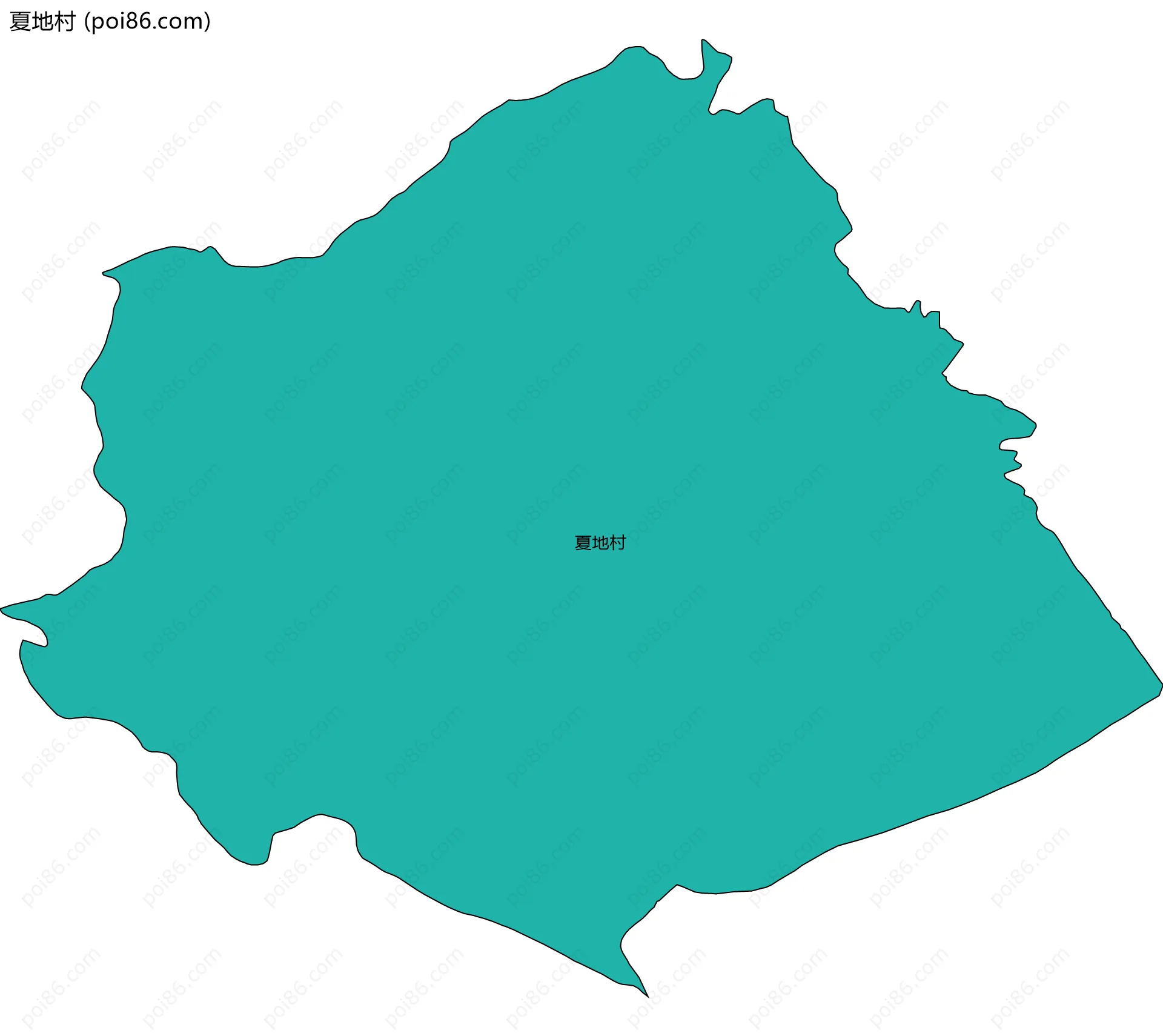 夏地村边界地图
