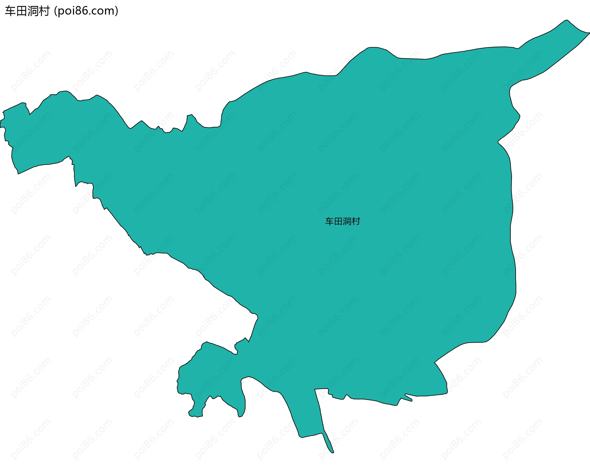 车田洞村边界地图