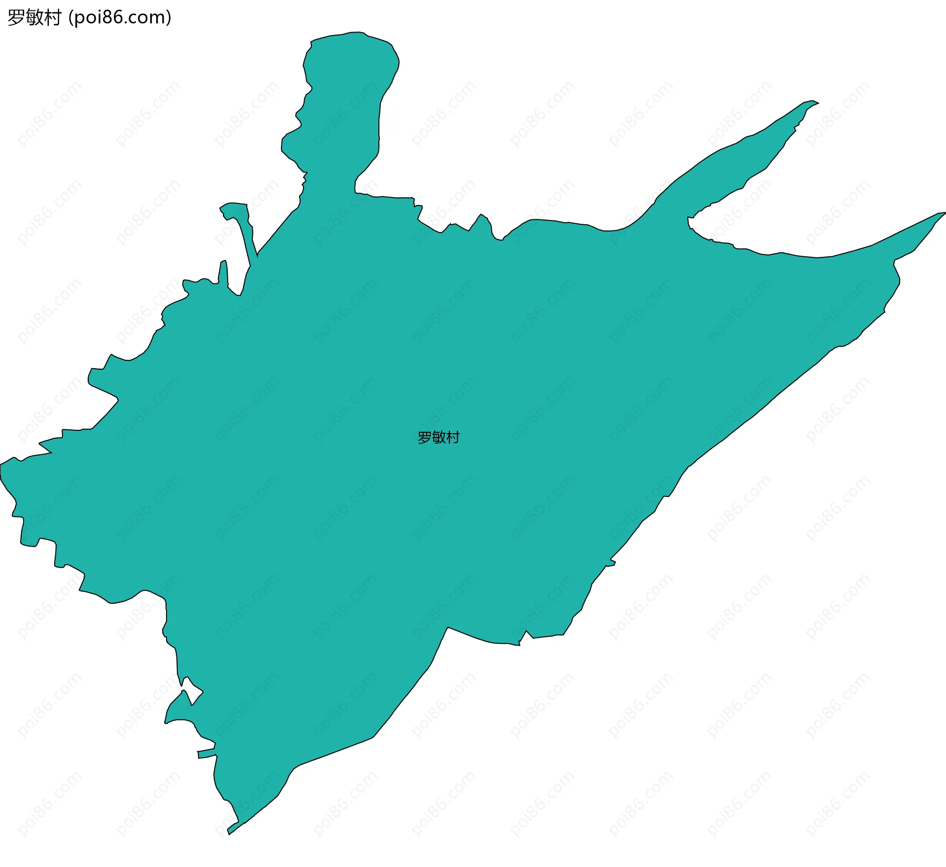 罗敏村边界地图
