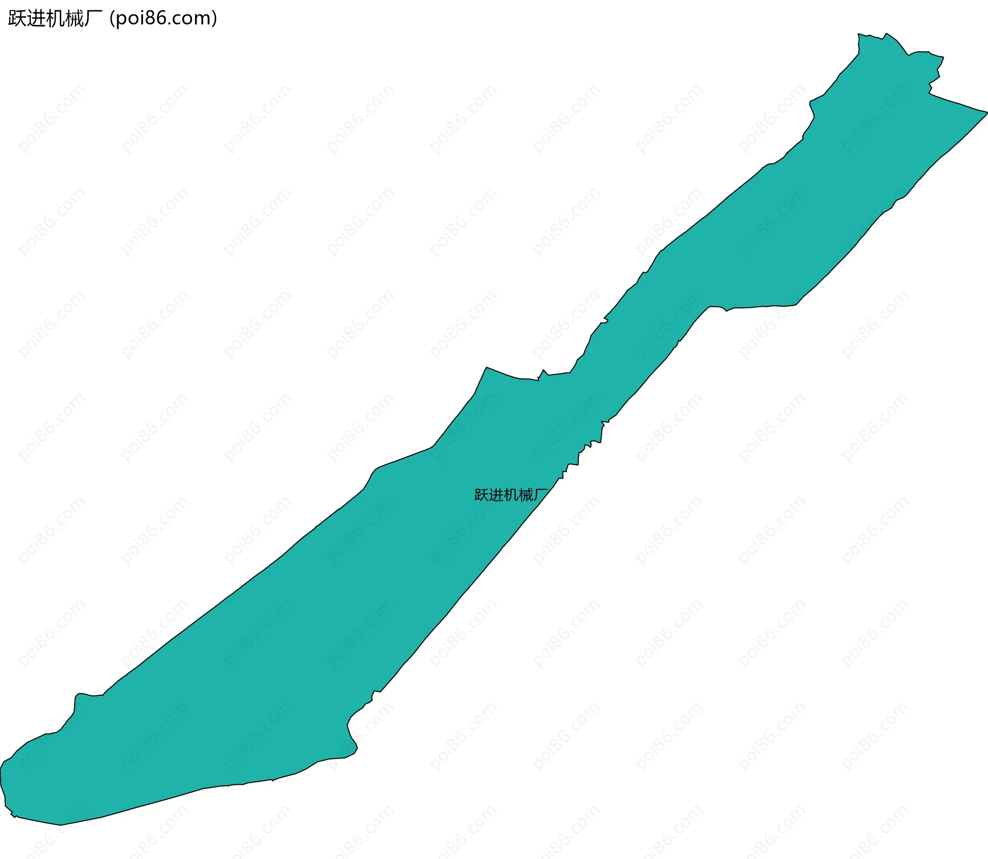 跃进机械厂边界地图