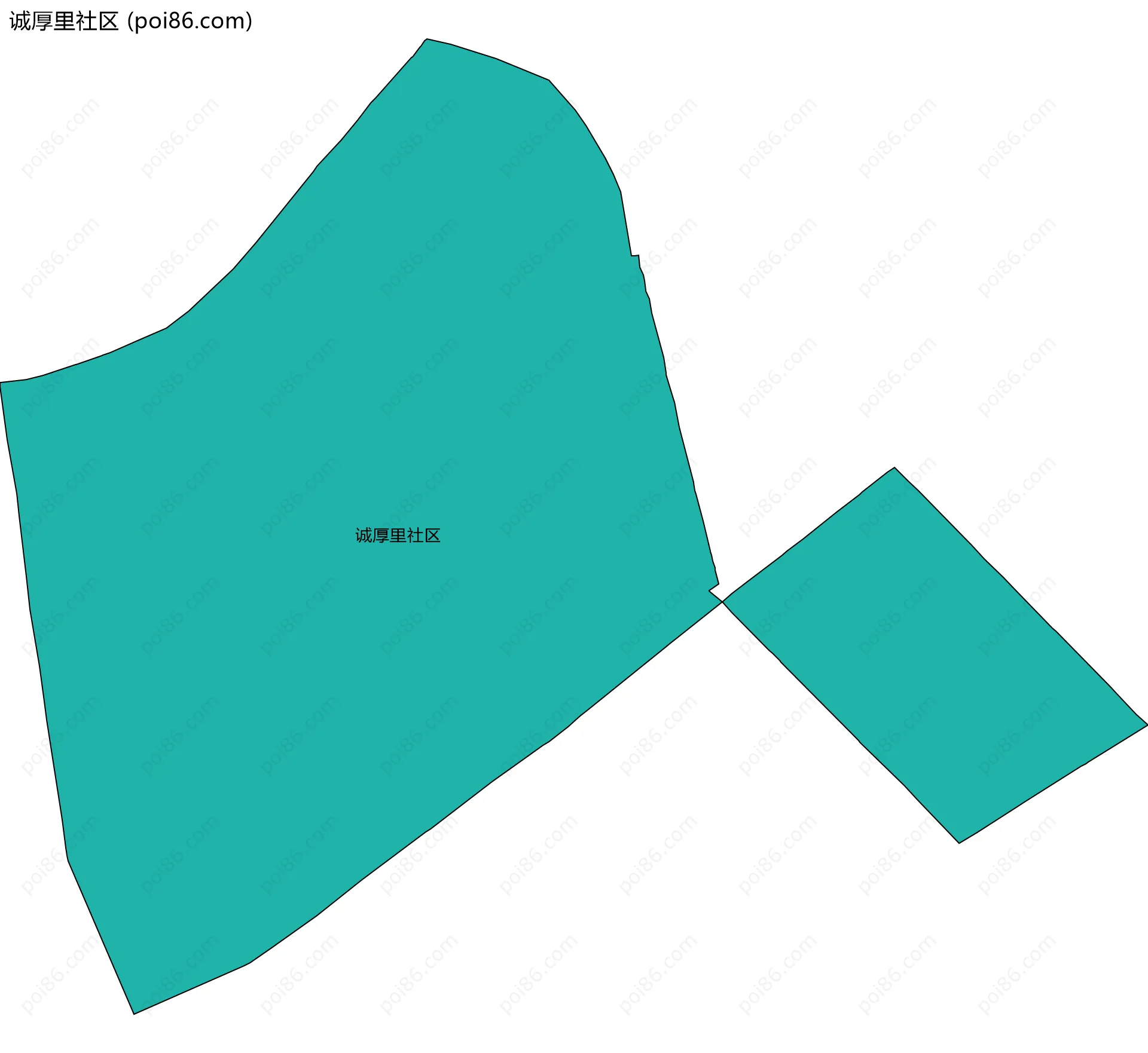 诚厚里社区边界地图