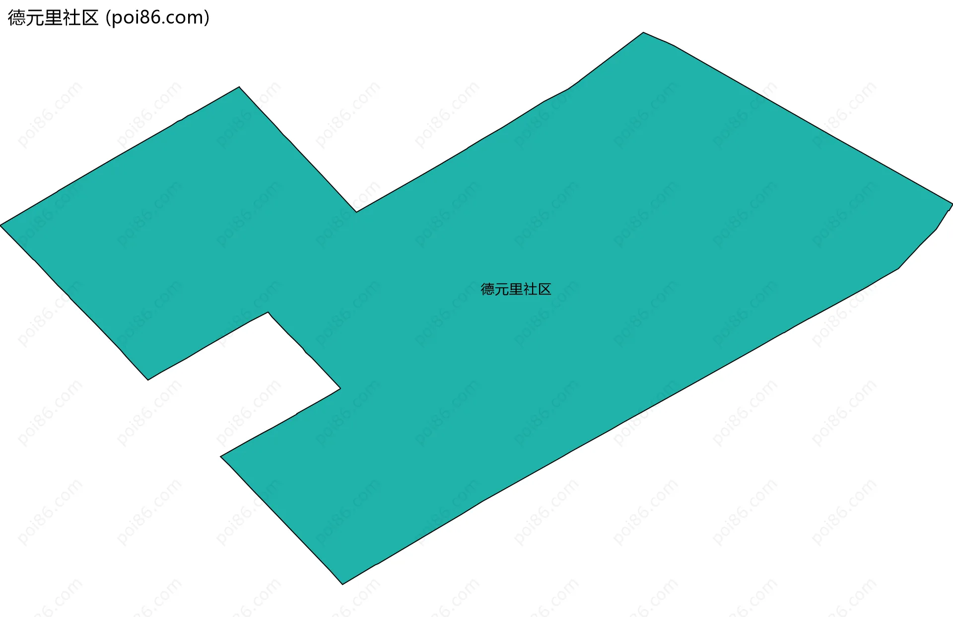 德元里社区边界地图