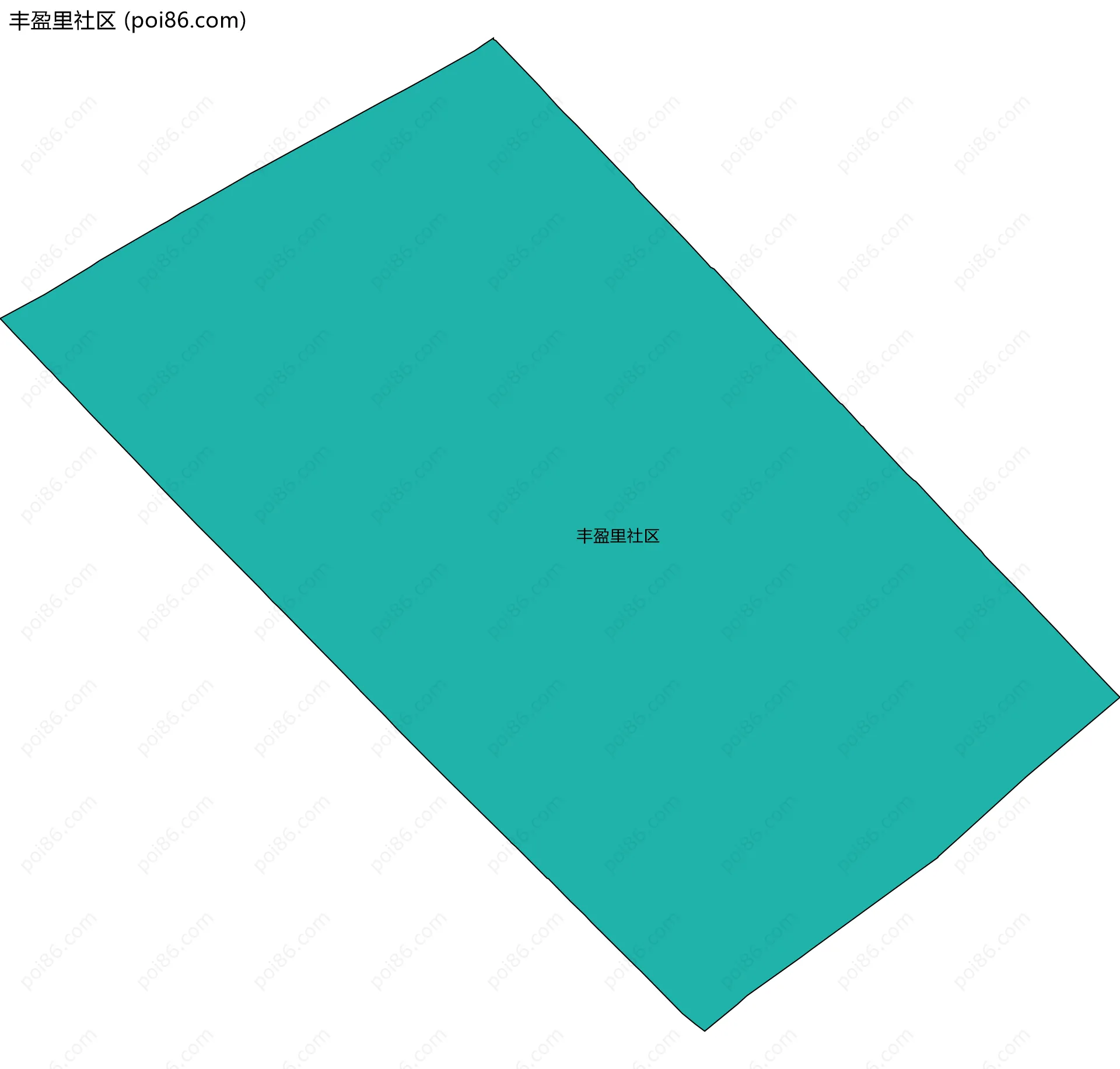 丰盈里社区边界地图