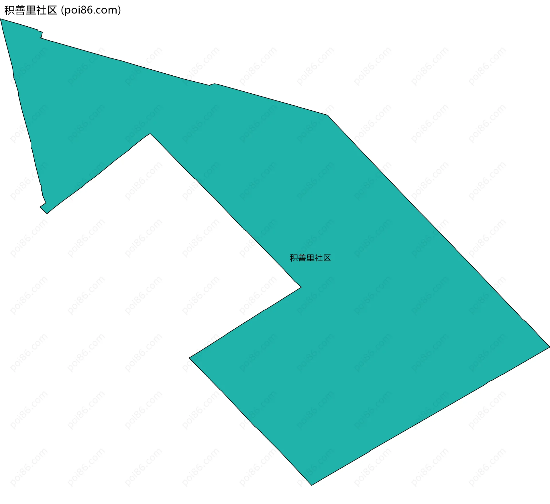 积善里社区边界地图