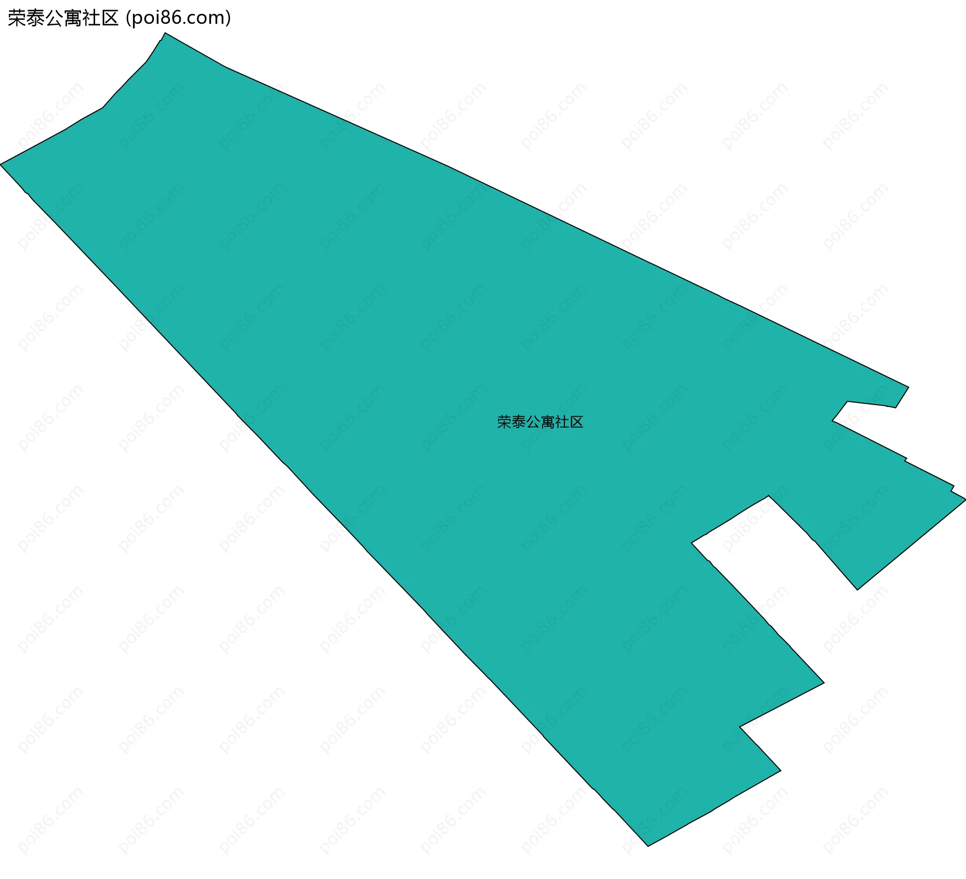 荣泰公寓社区边界地图