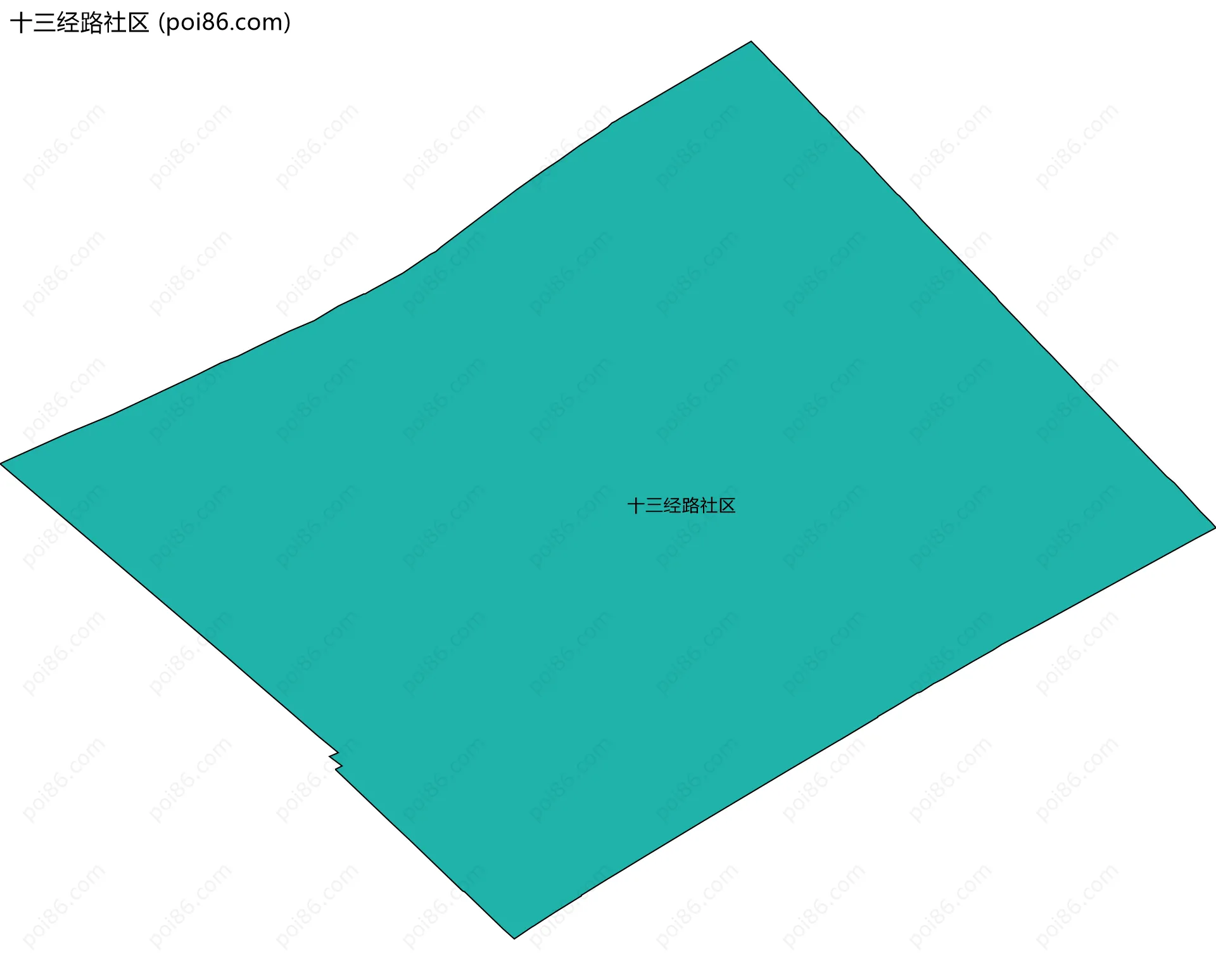 十三经路社区边界地图