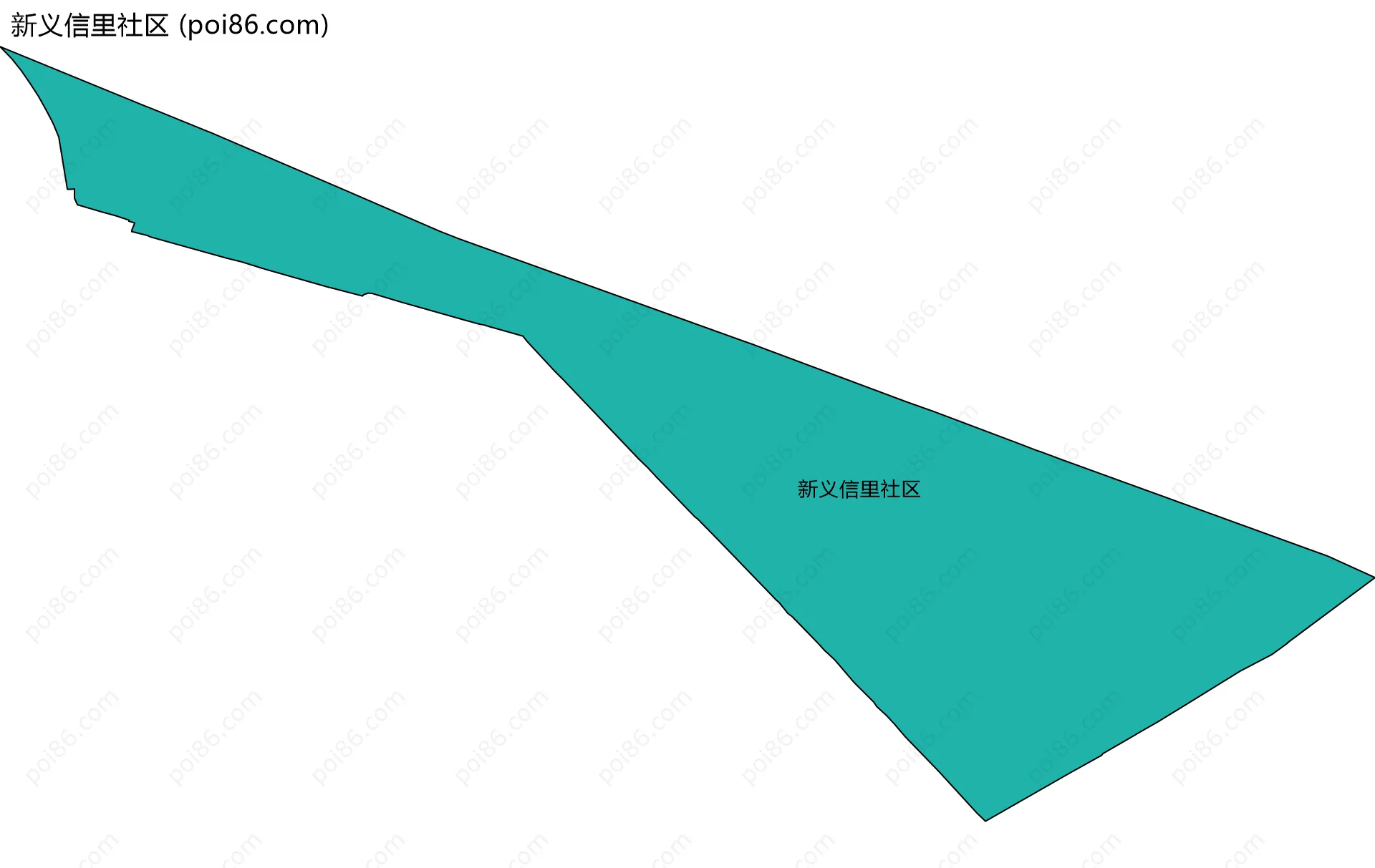 新义信里社区边界地图