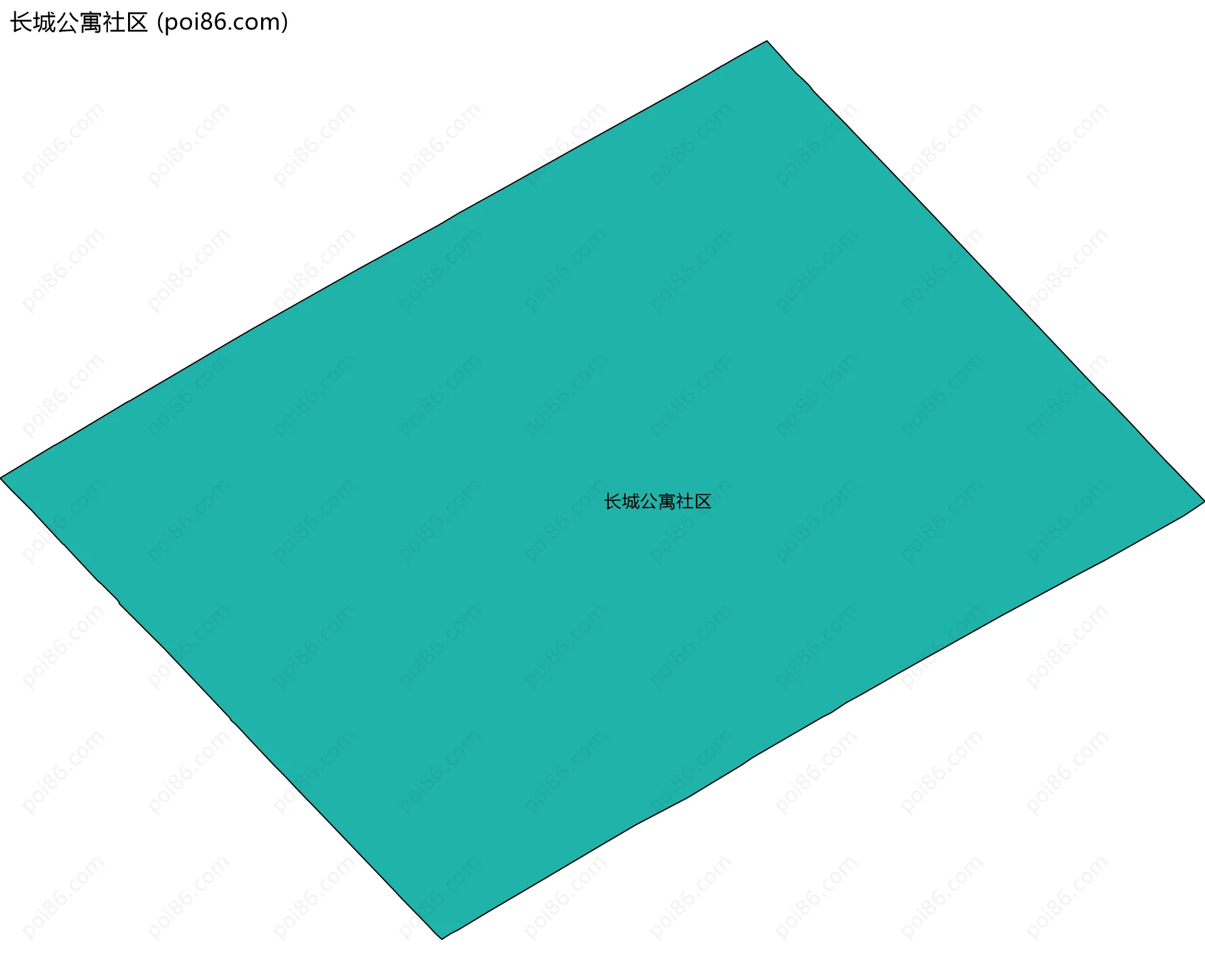 长城公寓社区边界地图