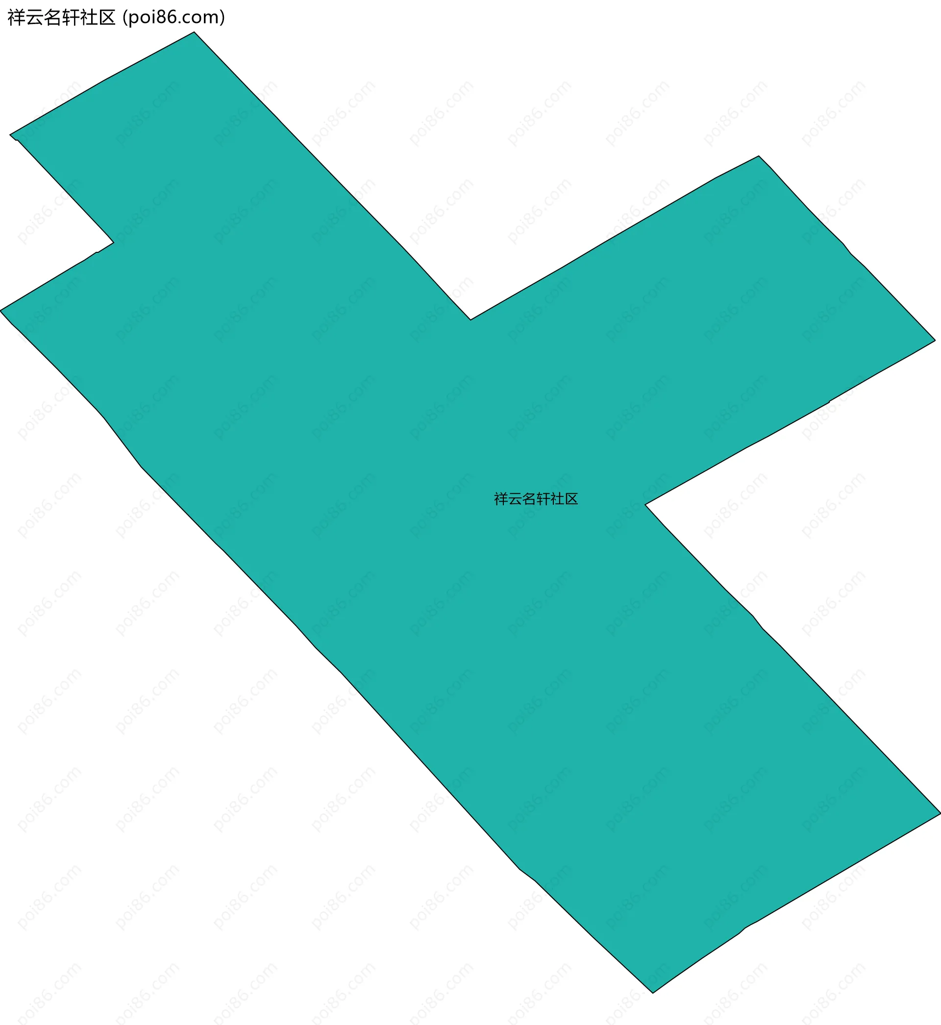 祥云名轩社区边界地图