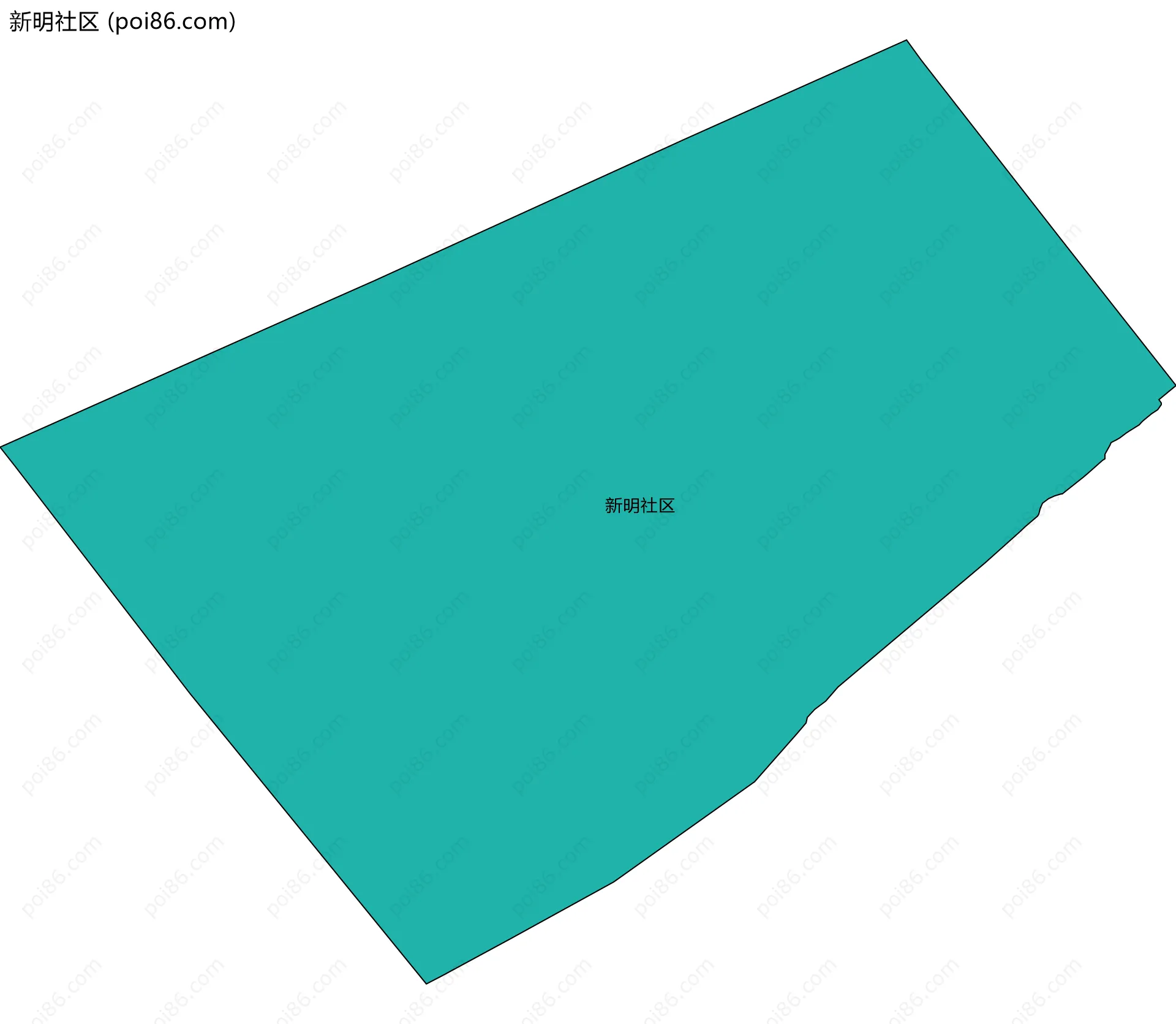 新明社区边界地图