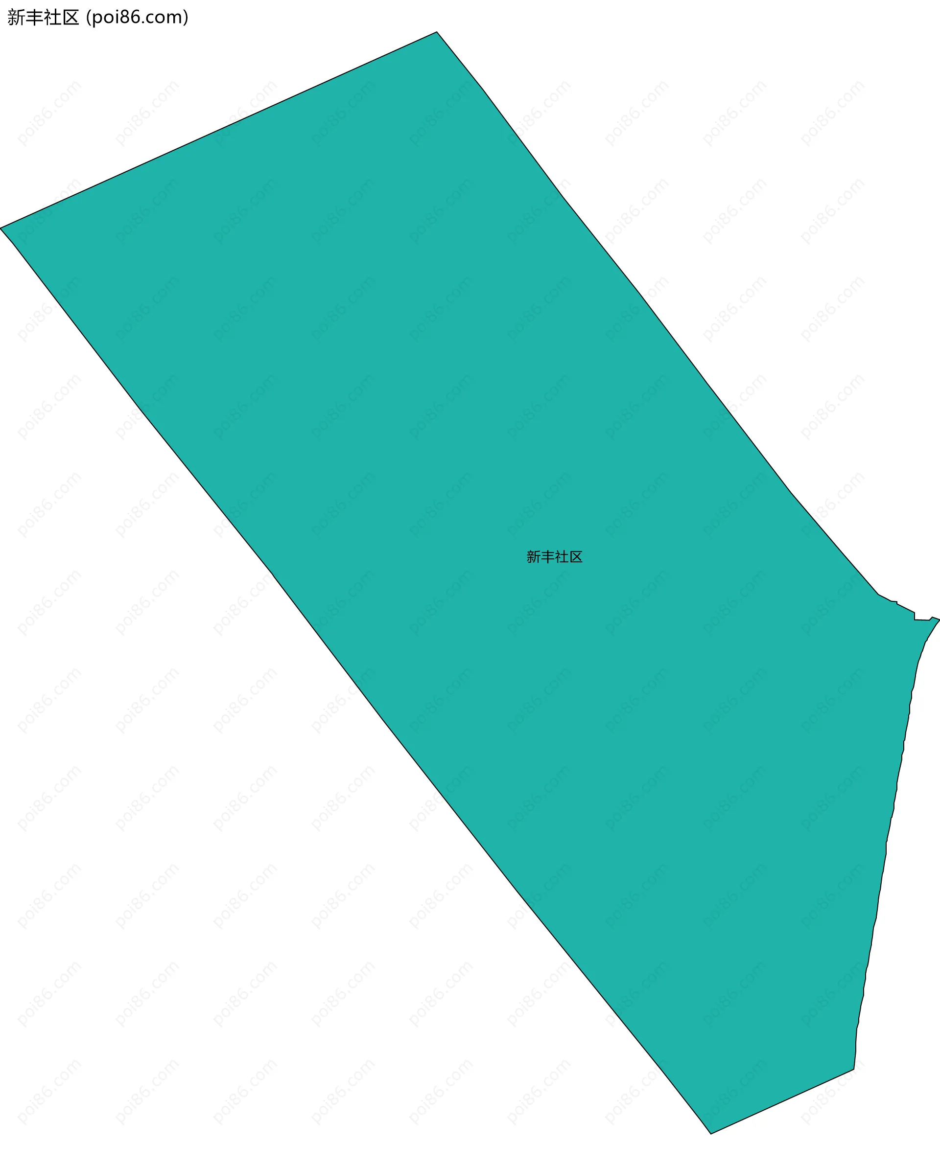 新丰社区边界地图