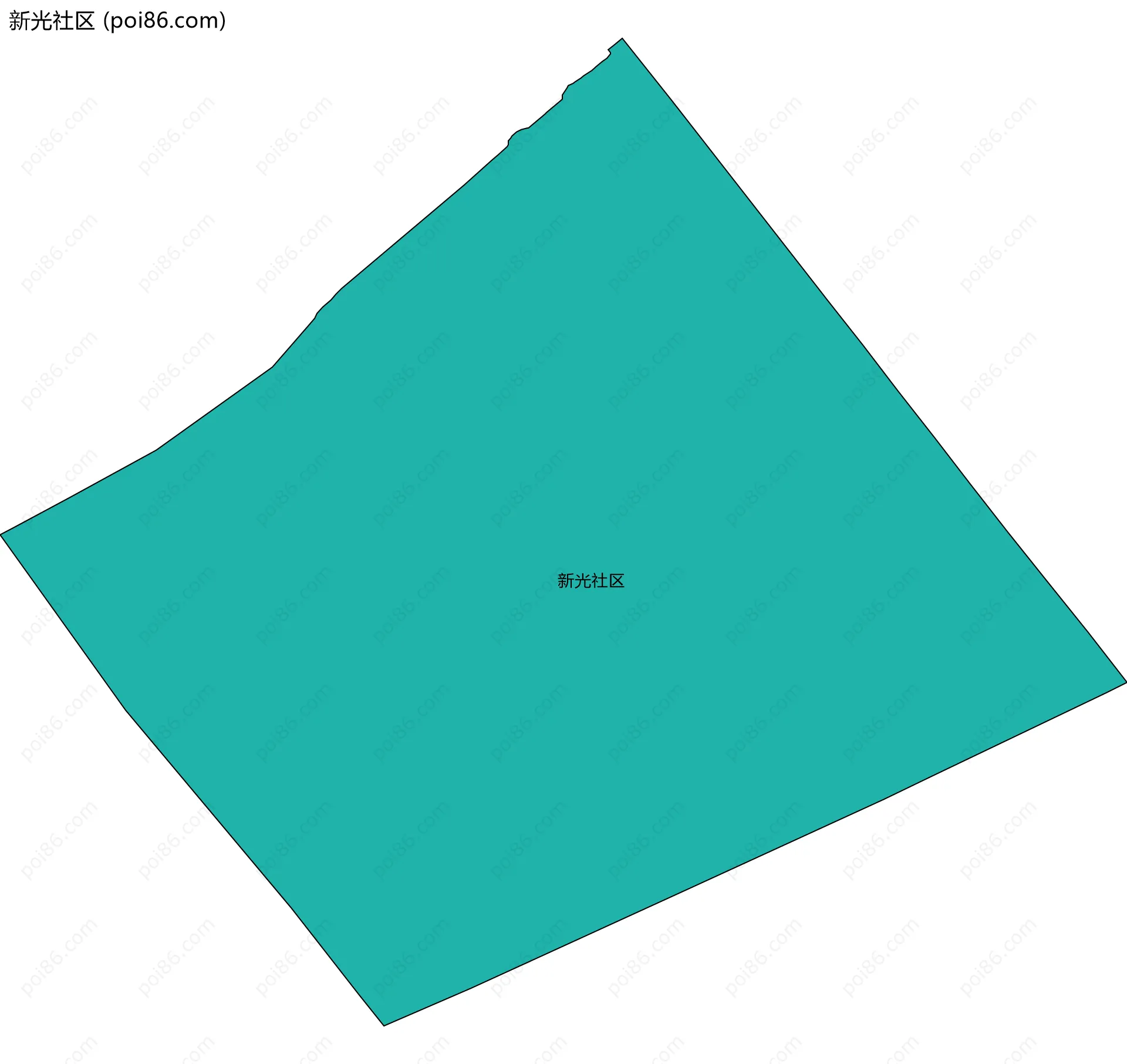 新光社区边界地图