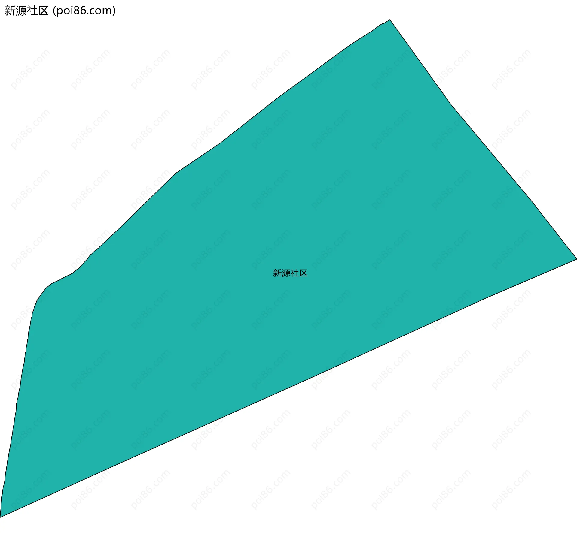 新源社区边界地图