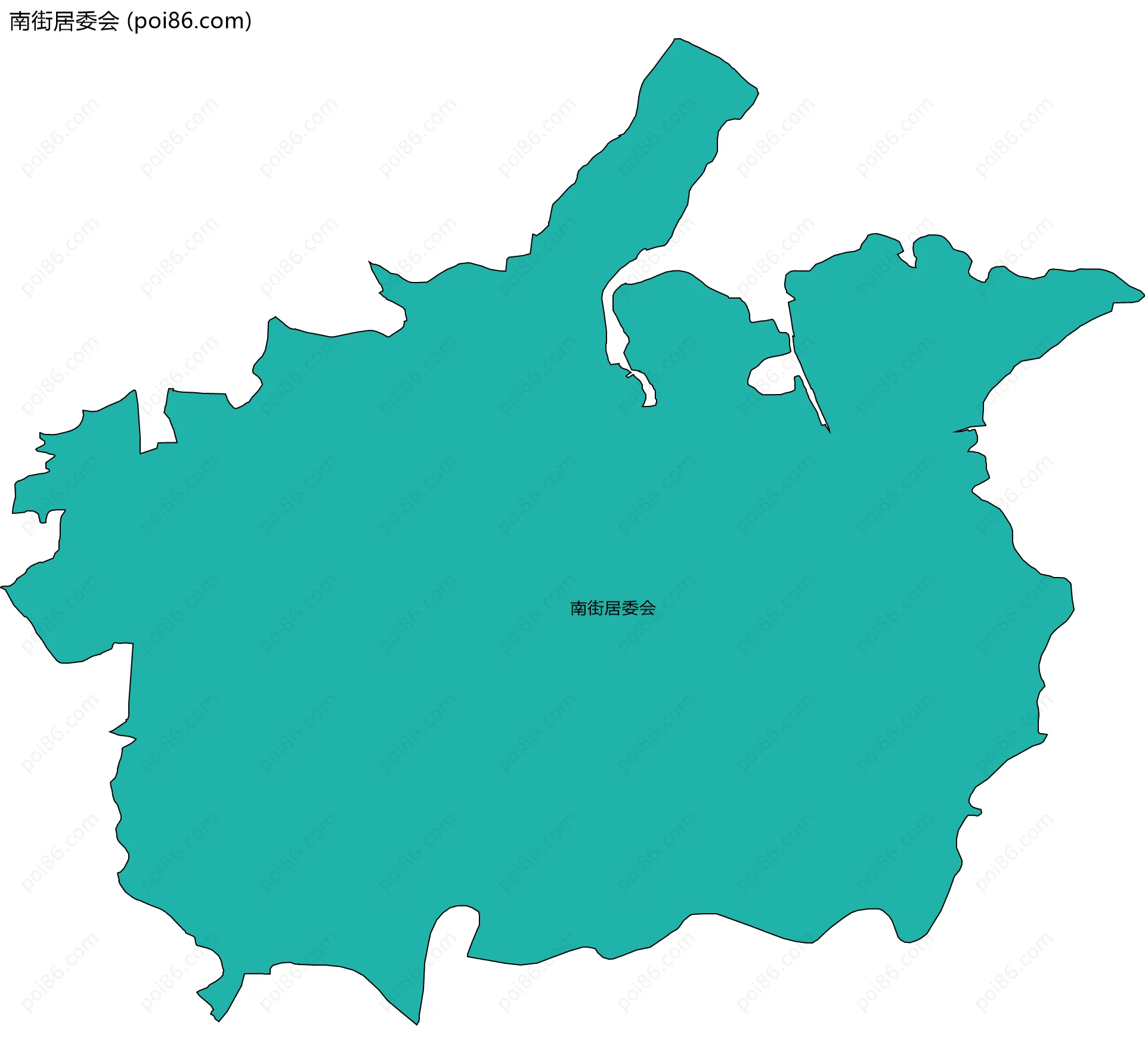 南街居委会边界地图