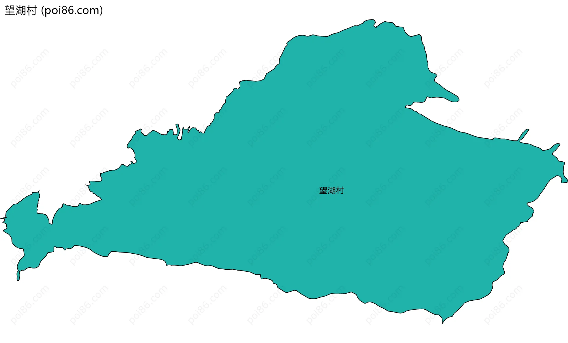 望湖村边界地图