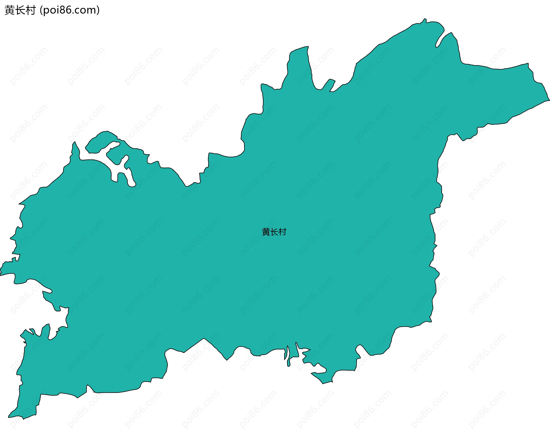 黄长村边界地图