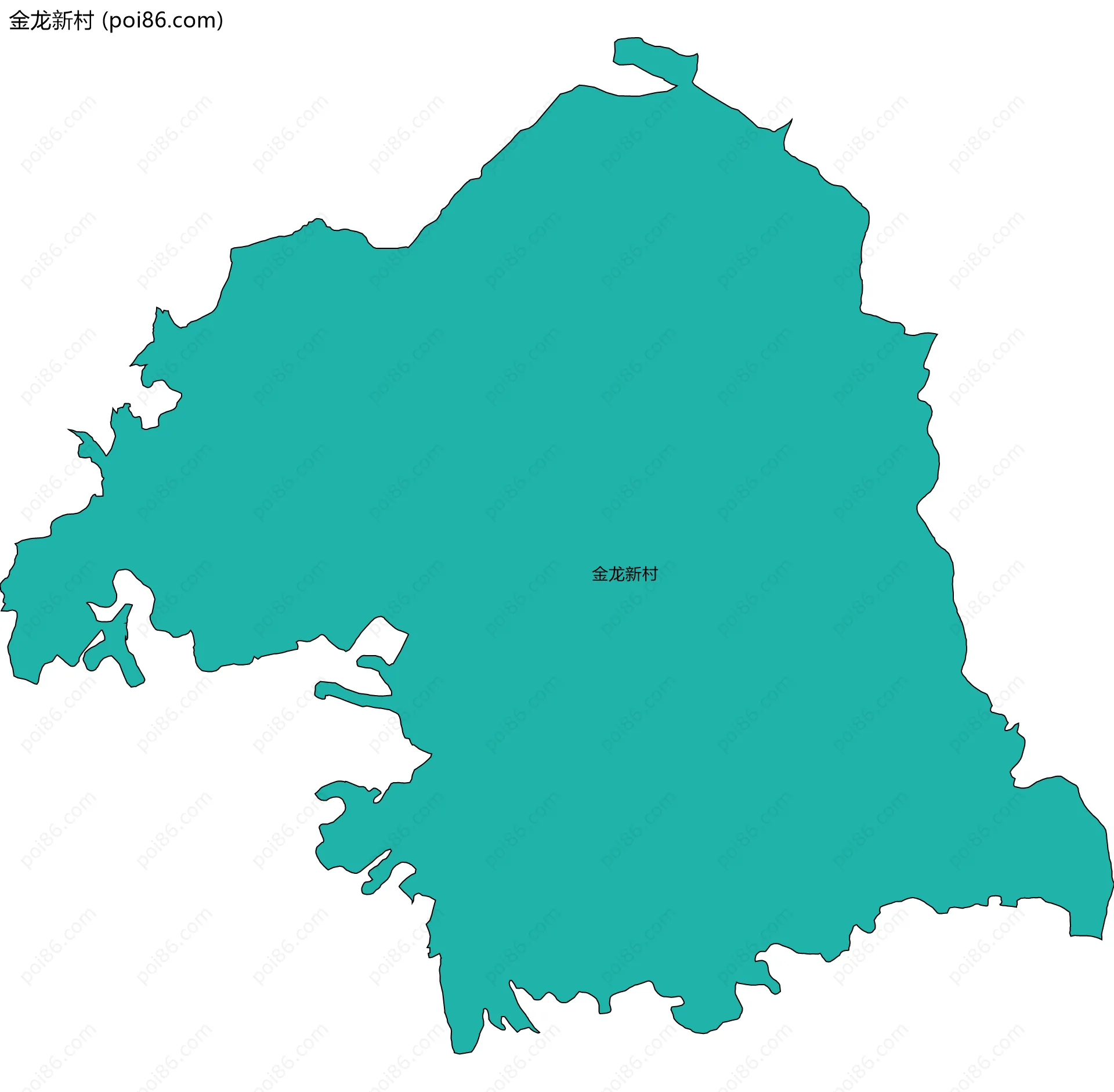 金龙新村边界地图