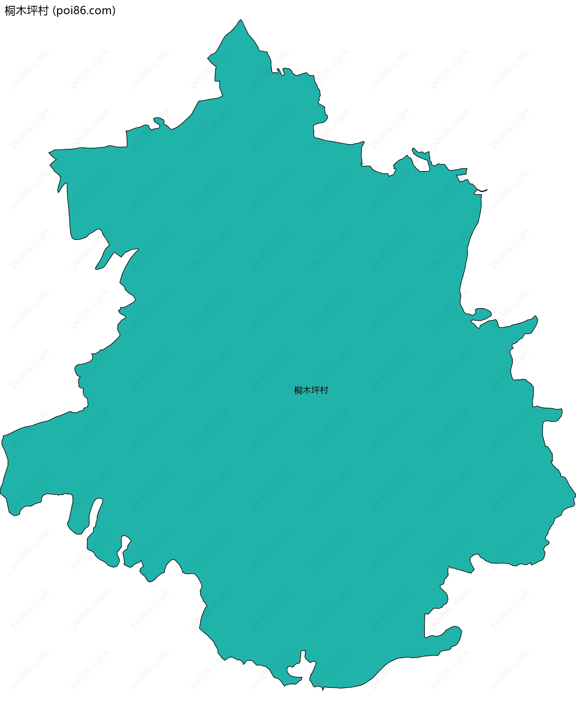 桐木坪村边界地图