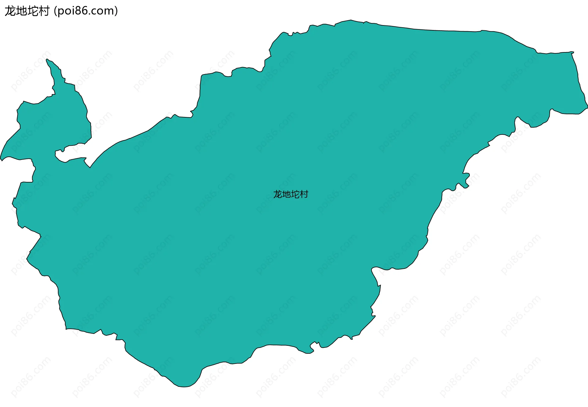 龙地坨村边界地图