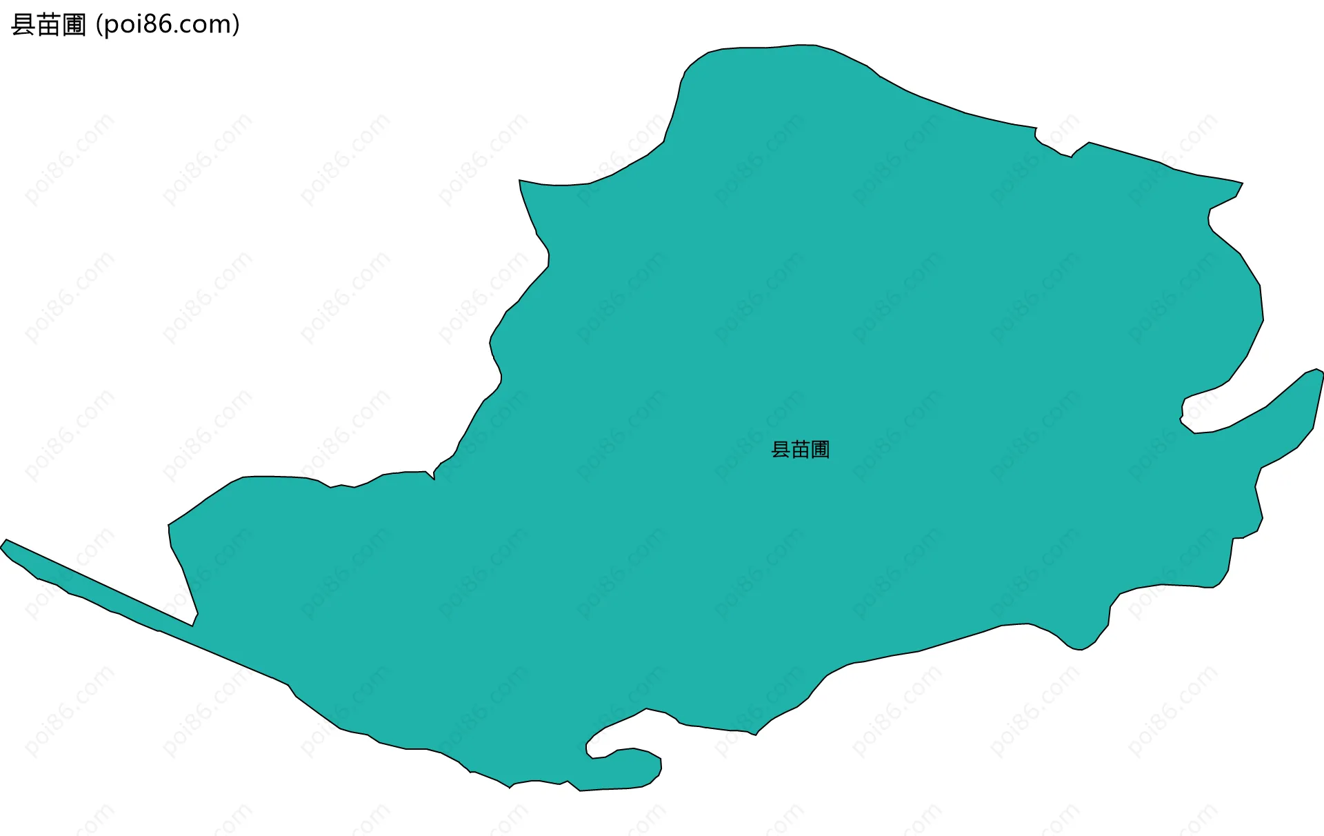 县苗圃边界地图