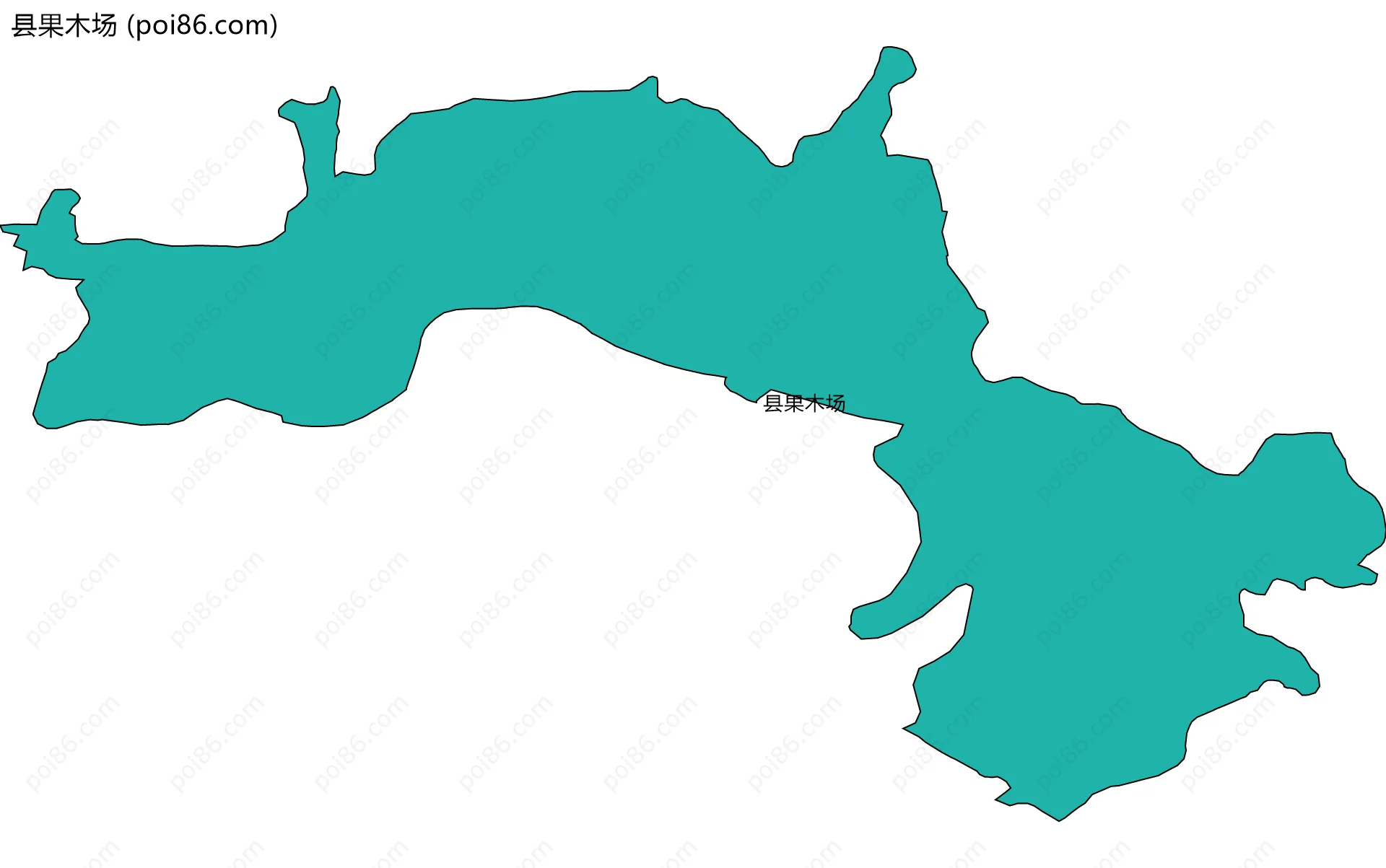 县果木场边界地图