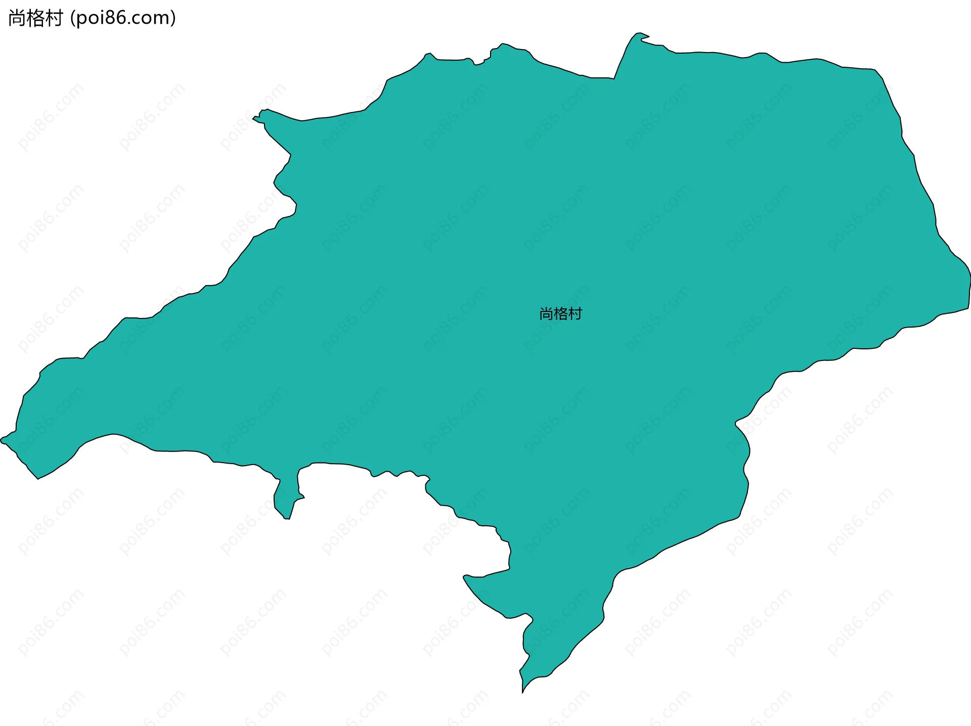 尚格村边界地图