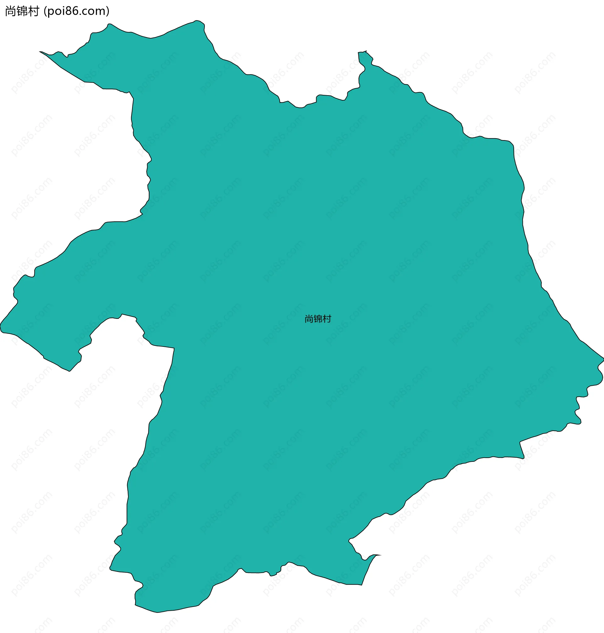 尚锦村边界地图