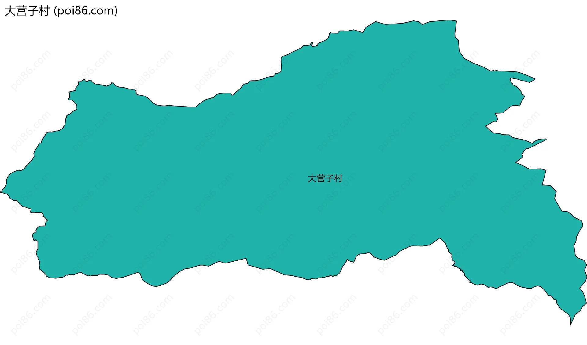 大营子村边界地图