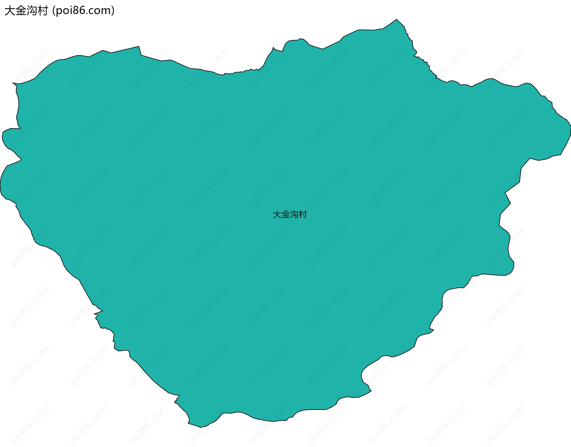 大金沟村边界地图