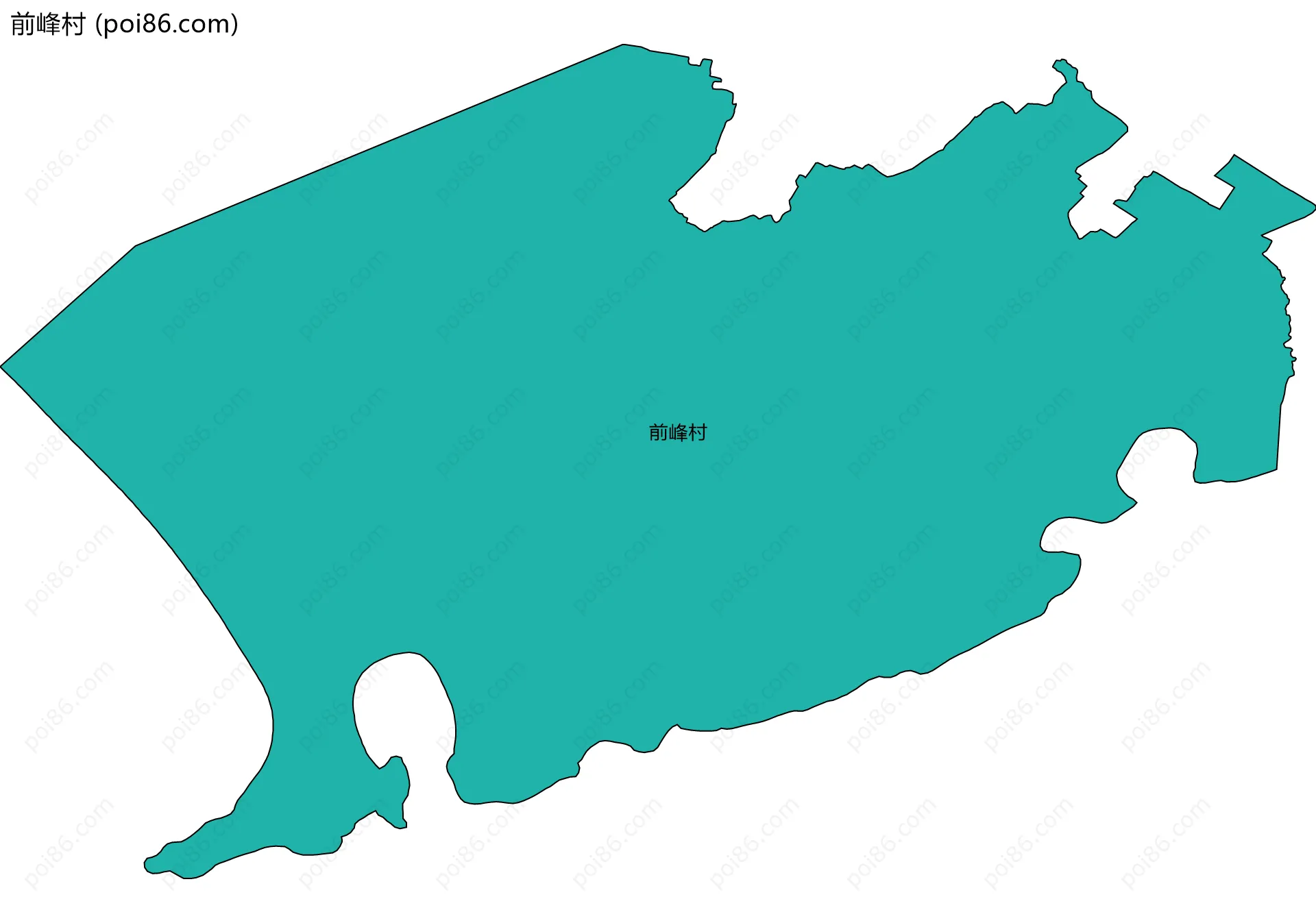 前峰村边界地图