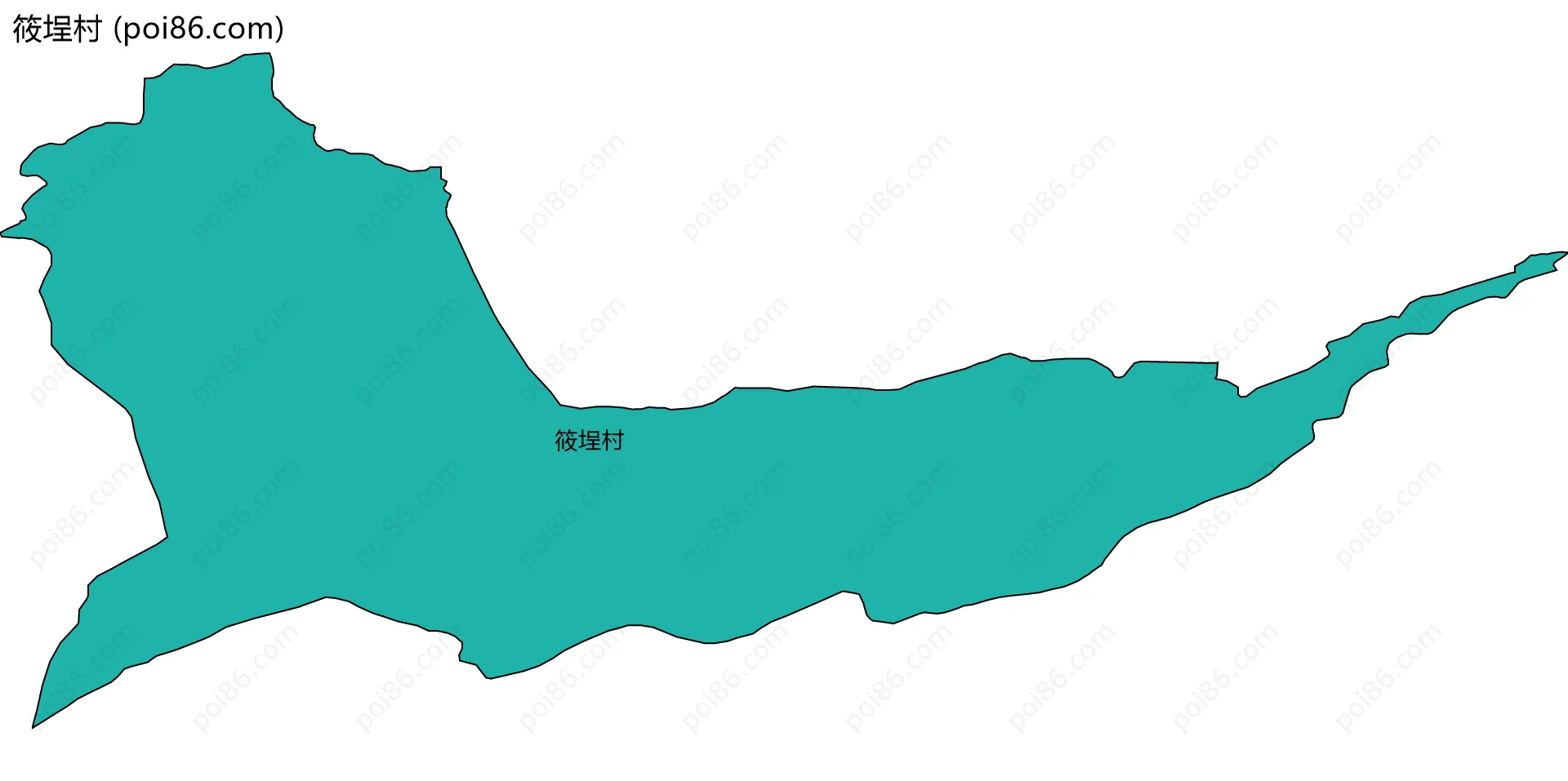 筱埕村边界地图