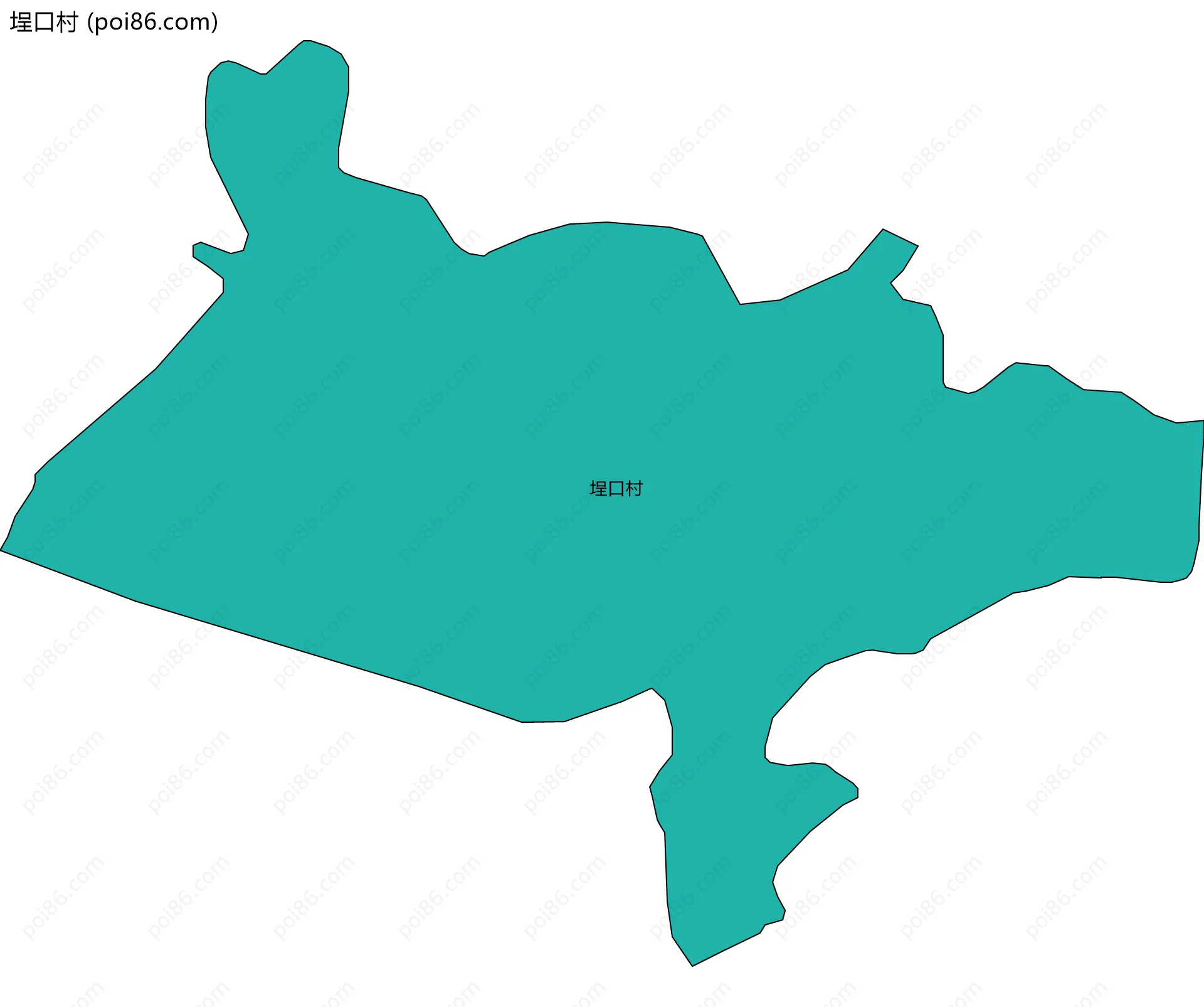 埕口村边界地图
