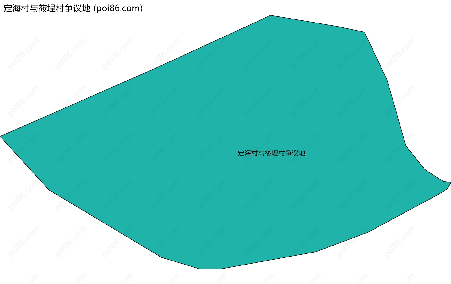 定海村与筱埕村争议地边界地图