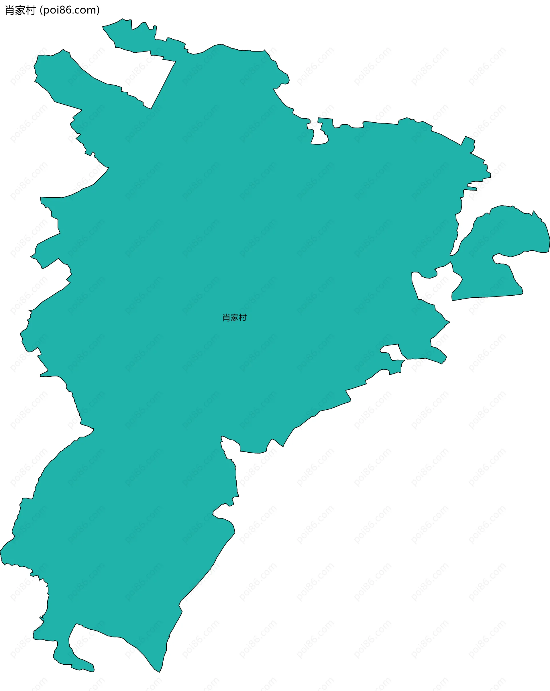 肖家村边界地图