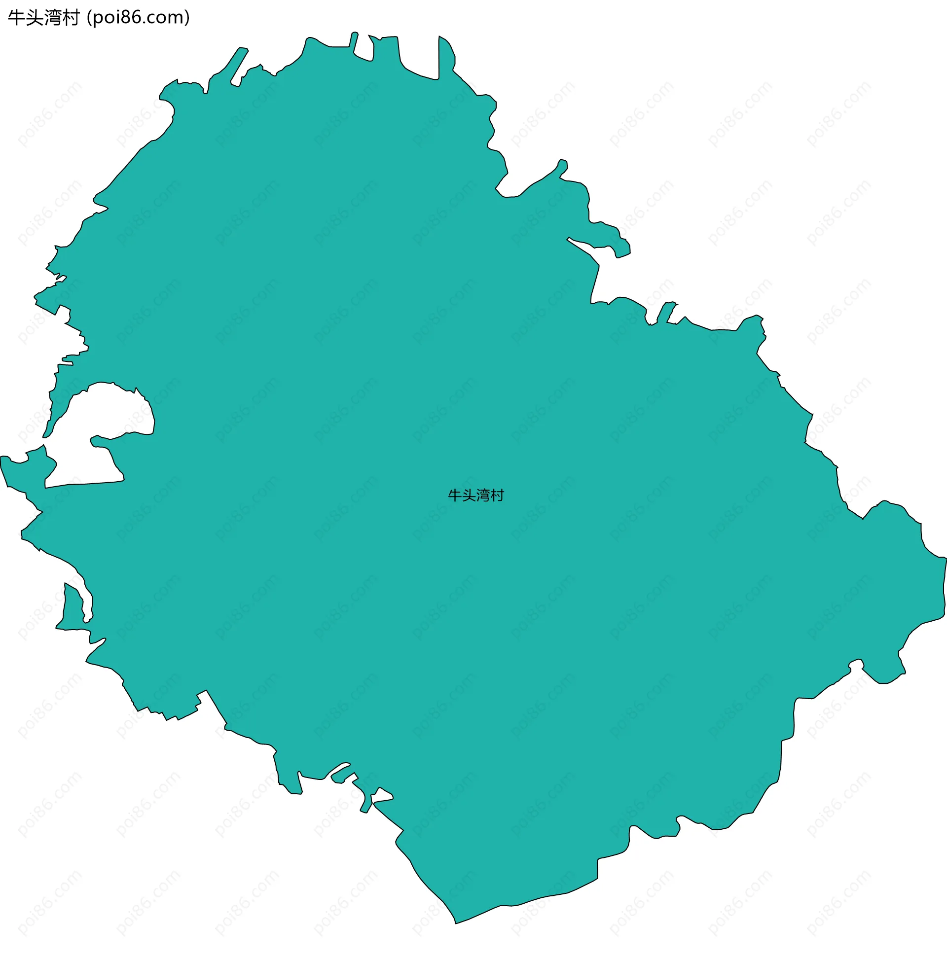 牛头湾村边界地图