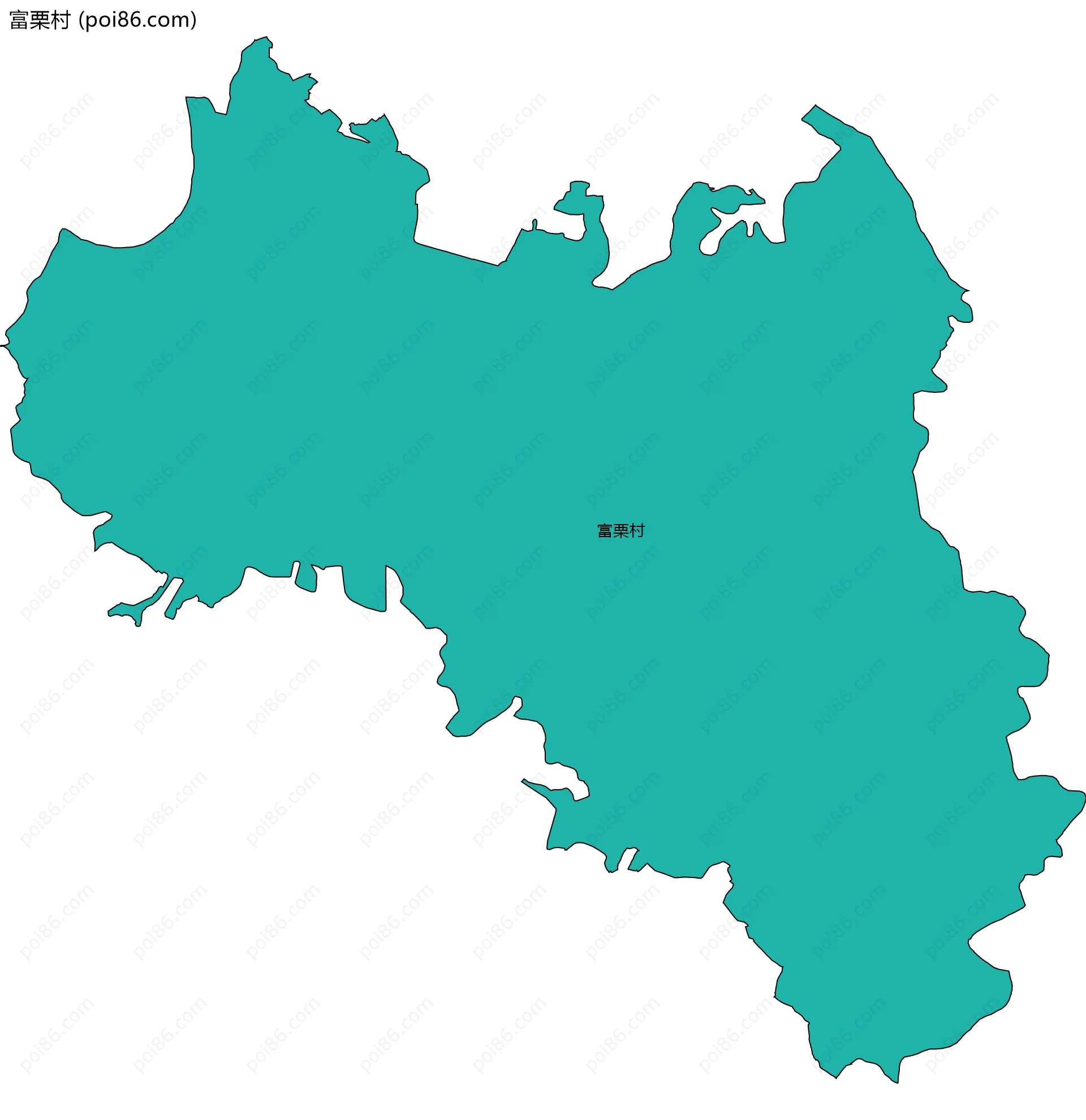 富栗村边界地图