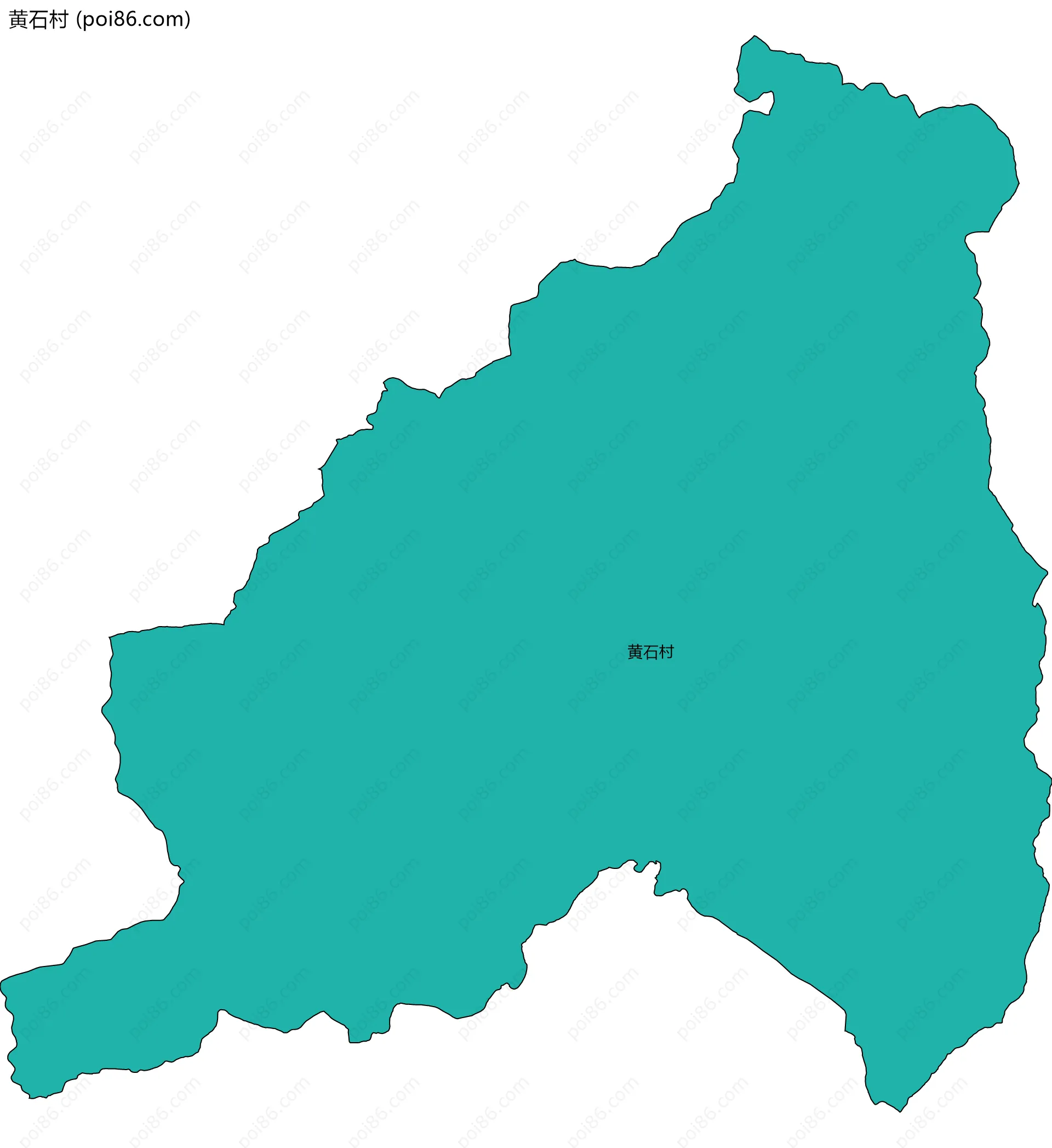 黄石村边界地图