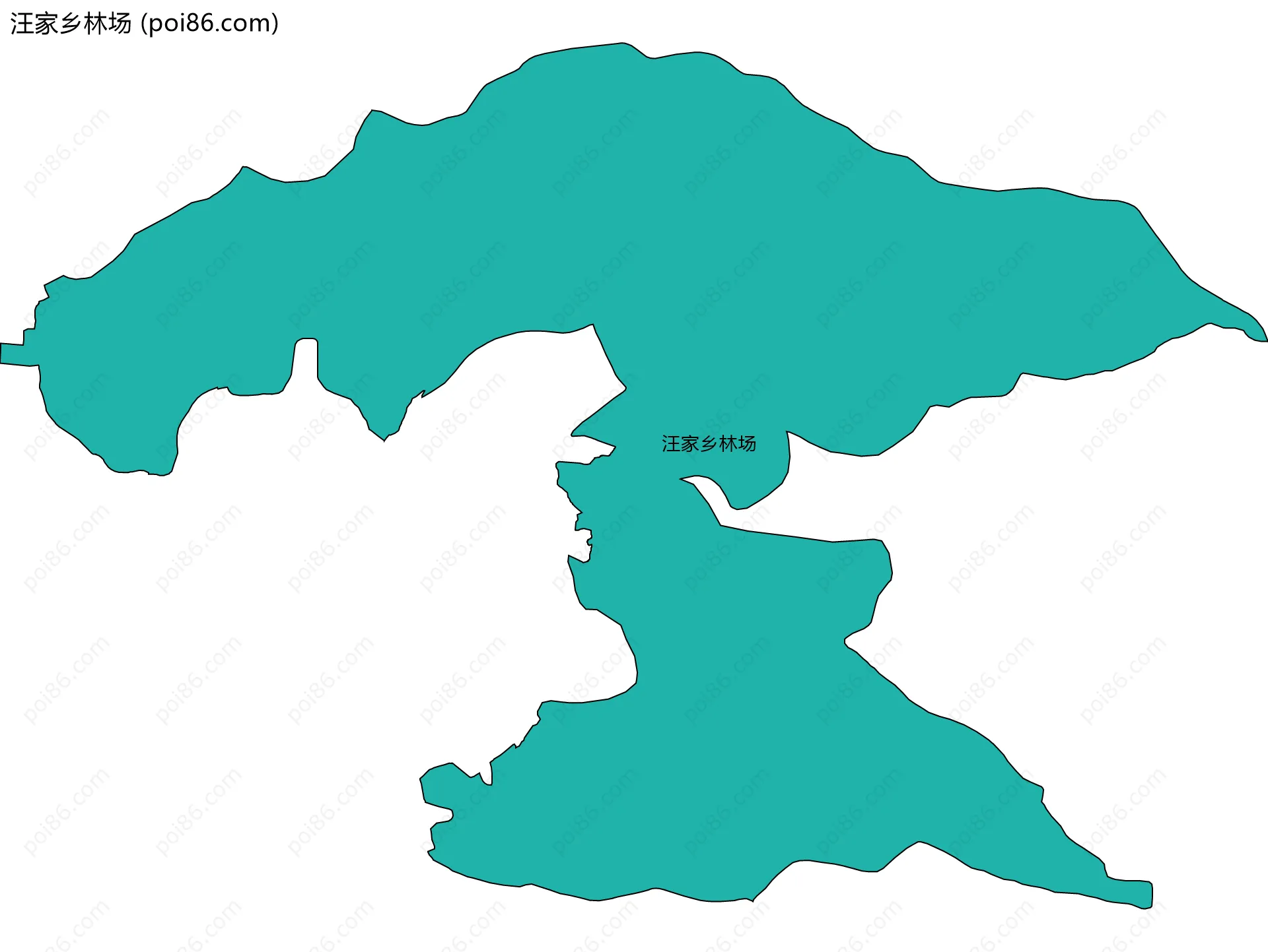 汪家乡林场边界地图