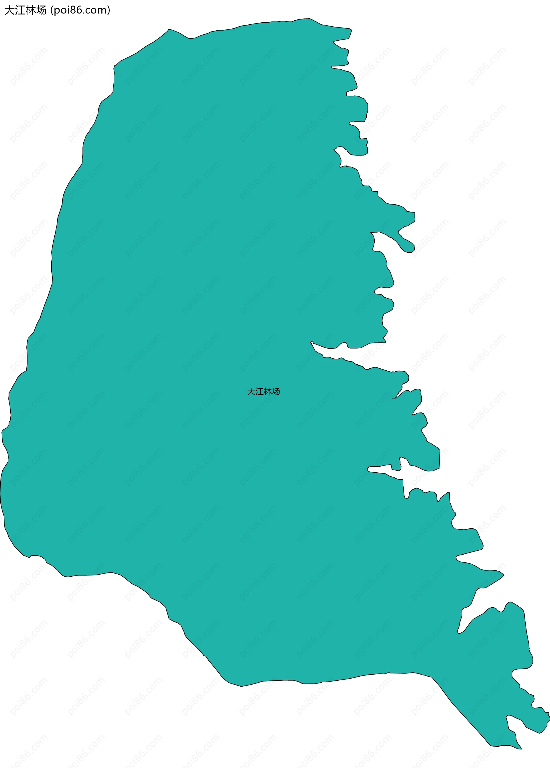 大江林场边界地图