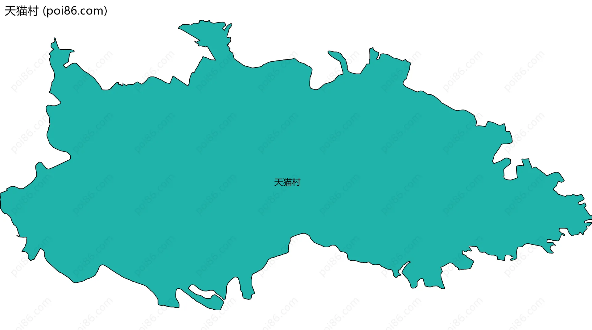 天猫村边界地图