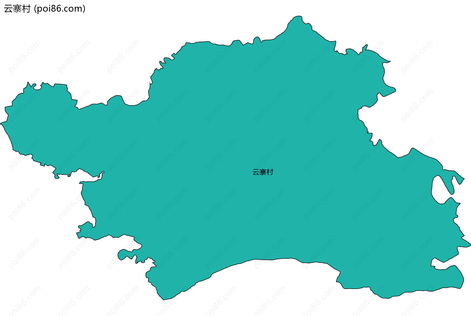 云寨村边界地图