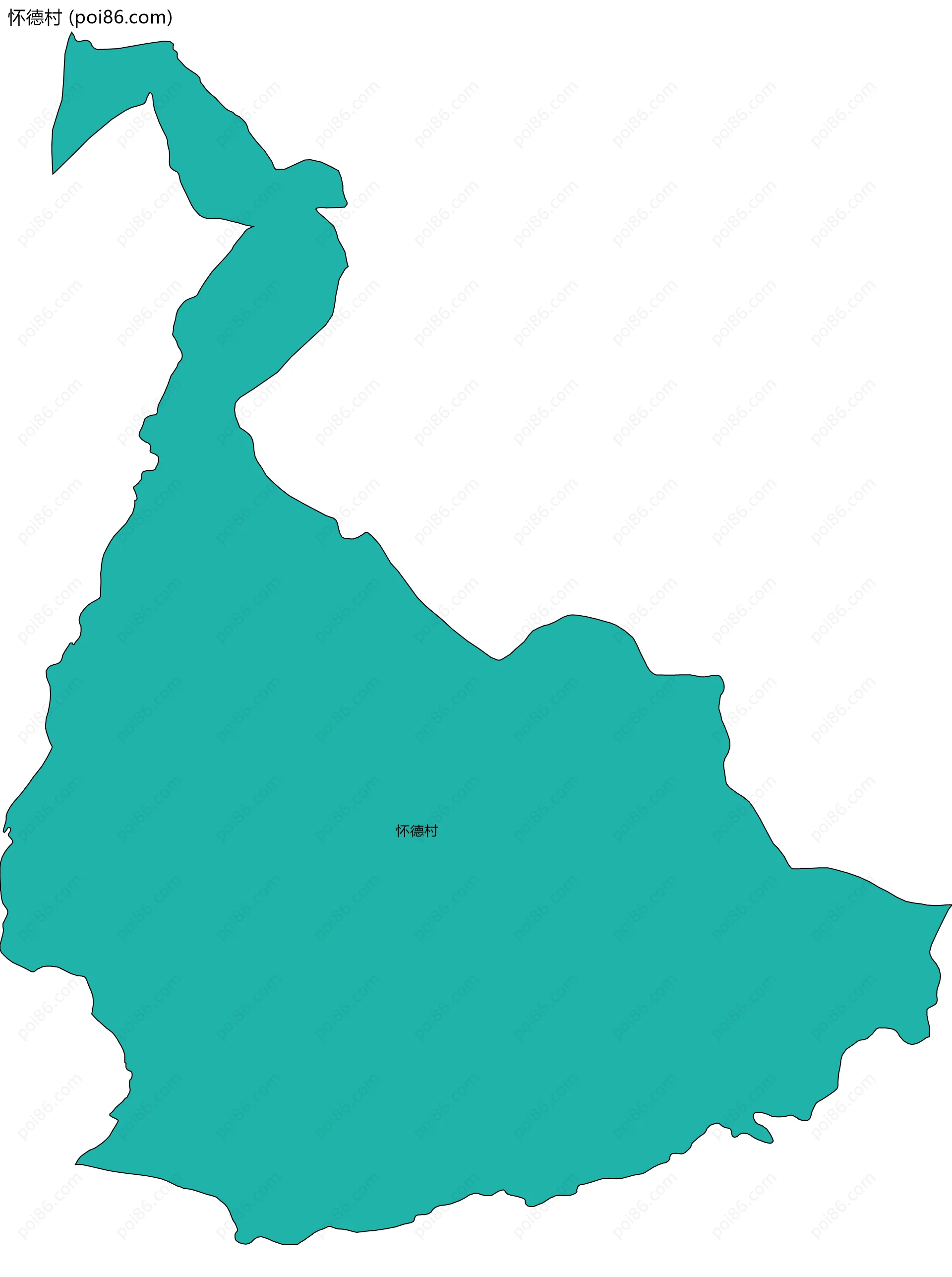 怀德村边界地图