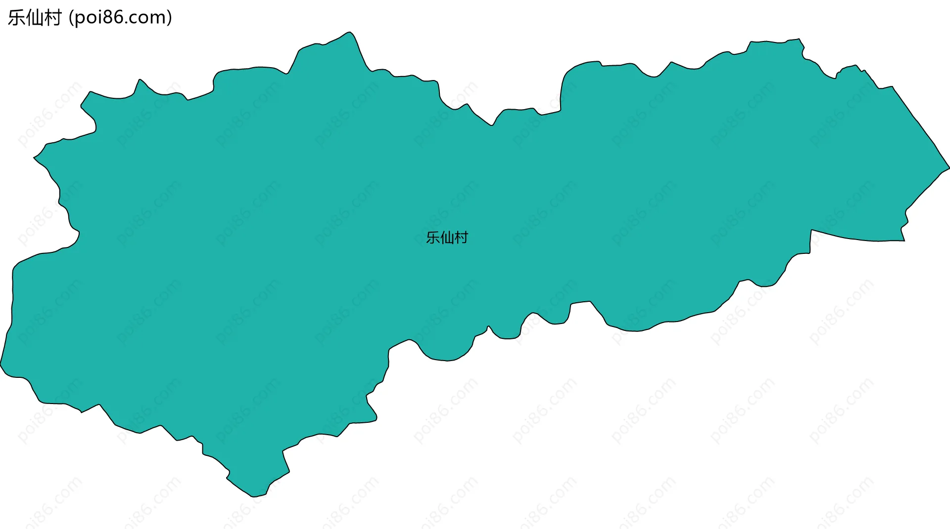 乐仙村边界地图