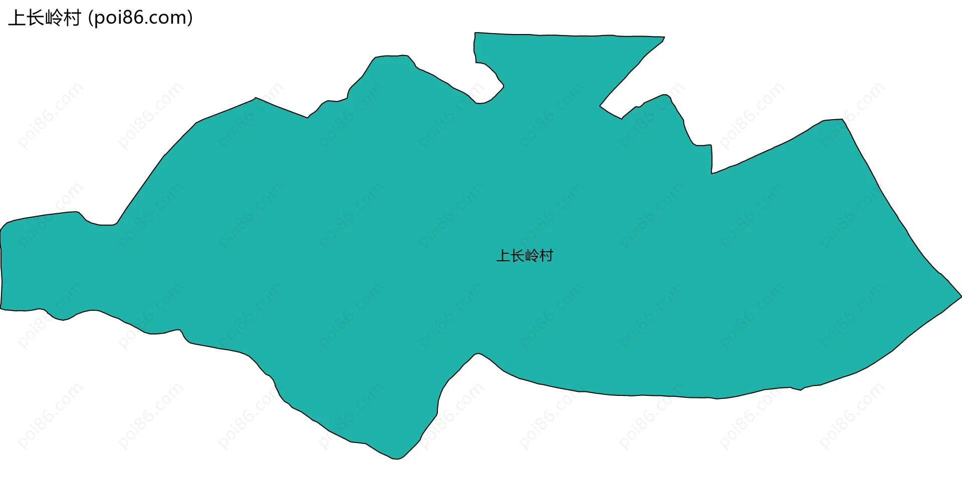 上长岭村边界地图