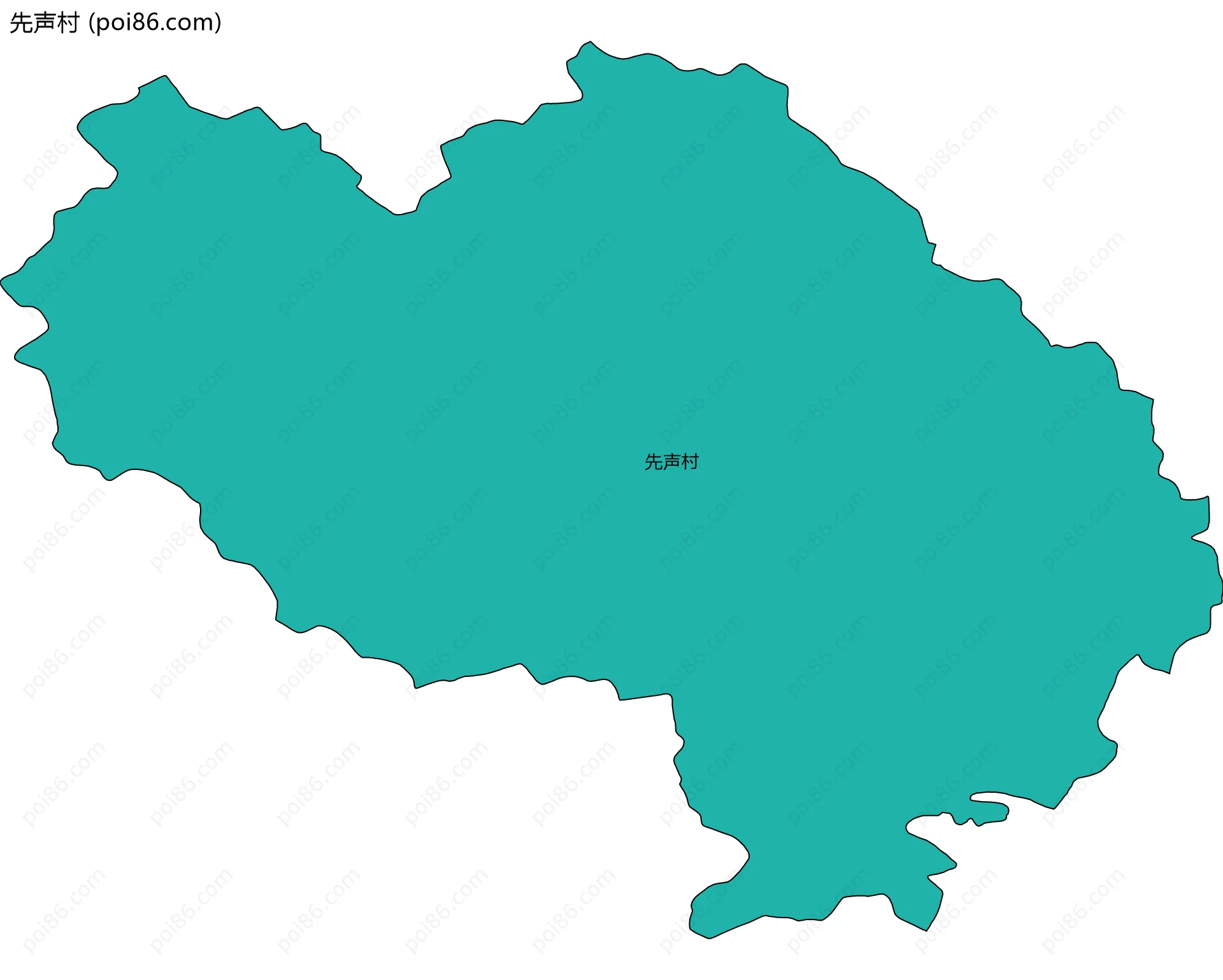 先声村边界地图