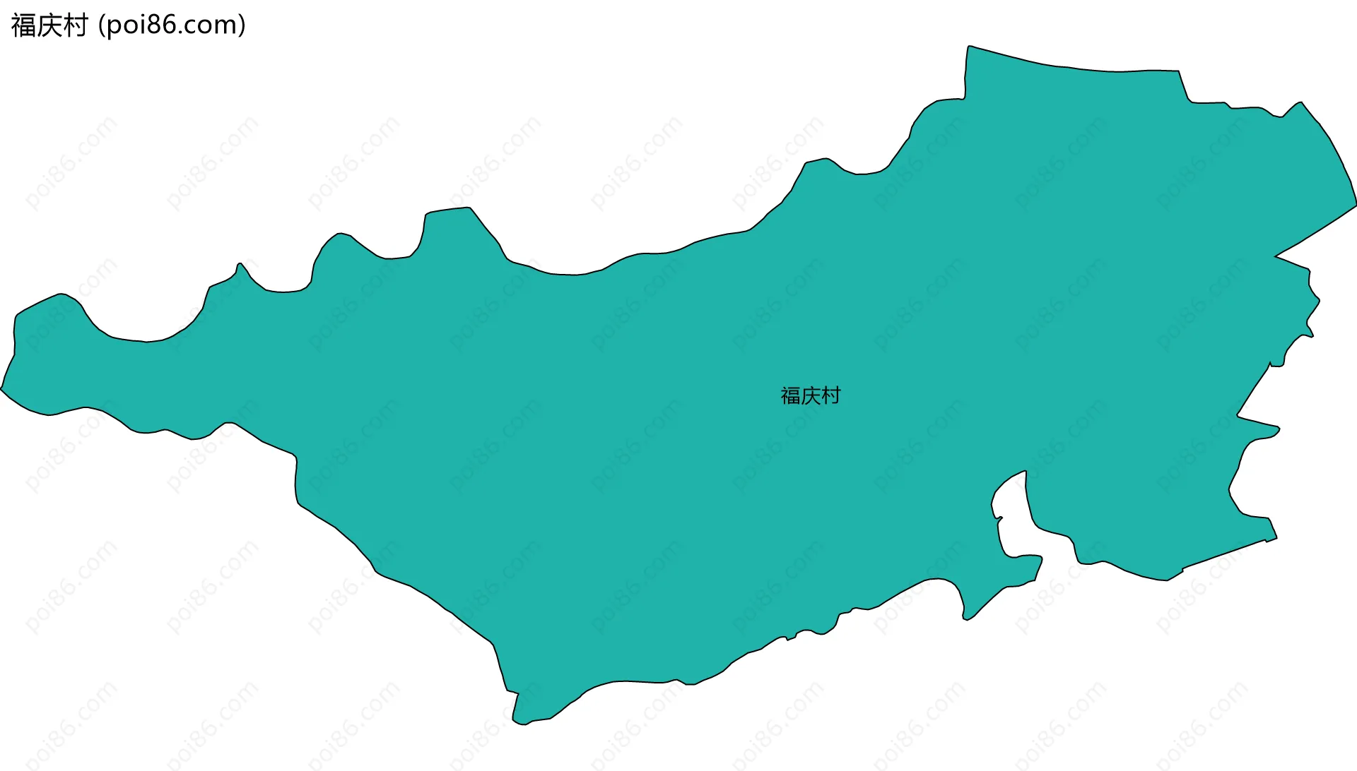 福庆村边界地图