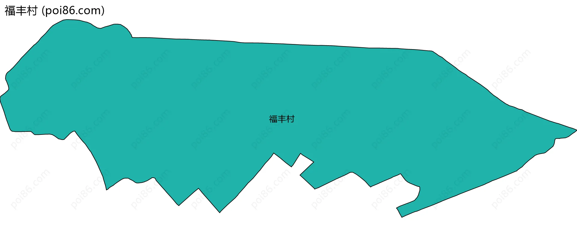 福丰村边界地图