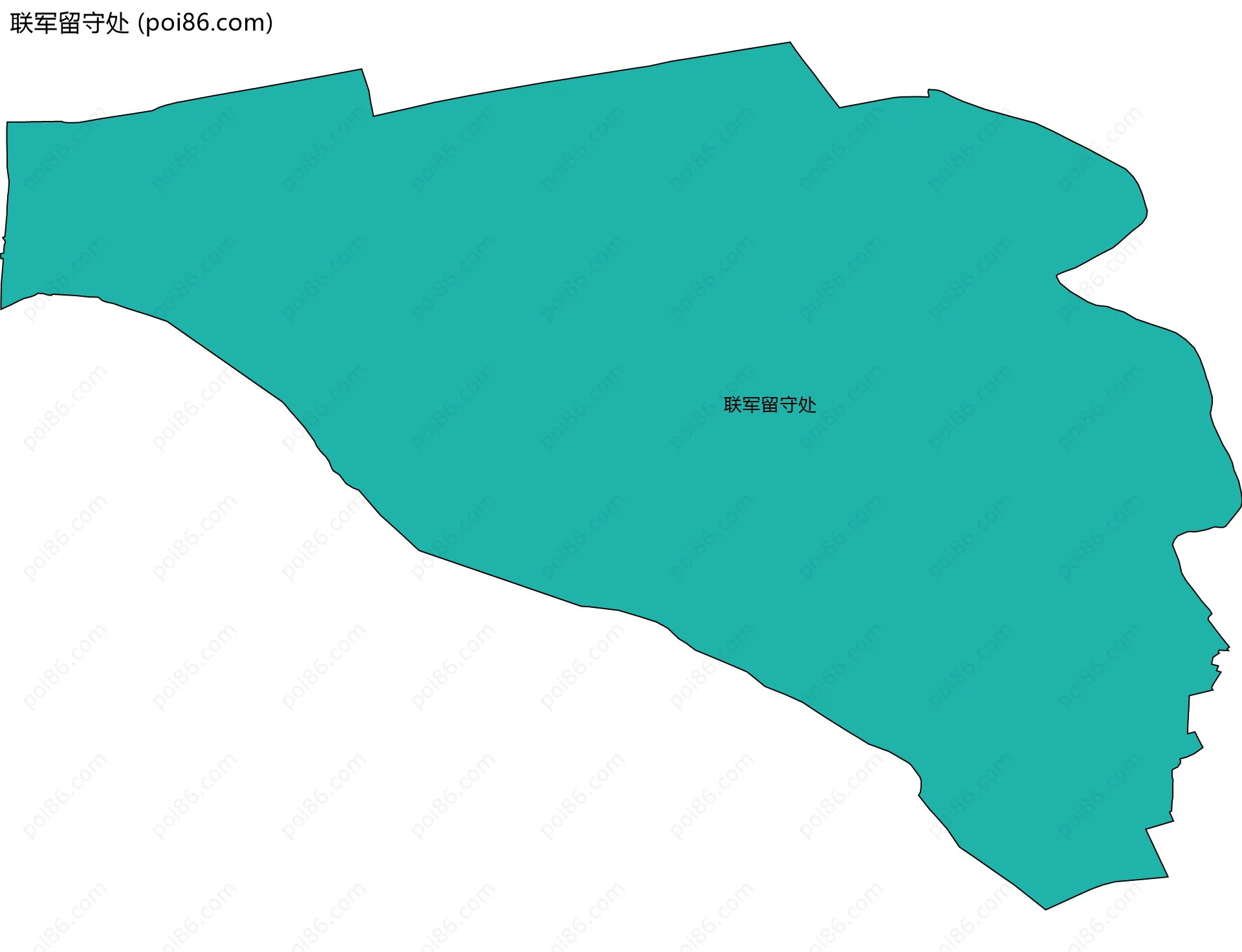 联军留守处边界地图