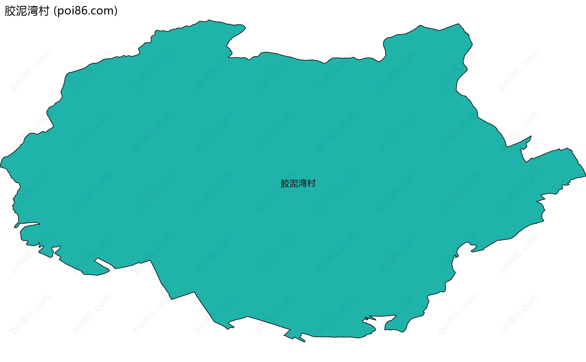 胶泥湾村边界地图