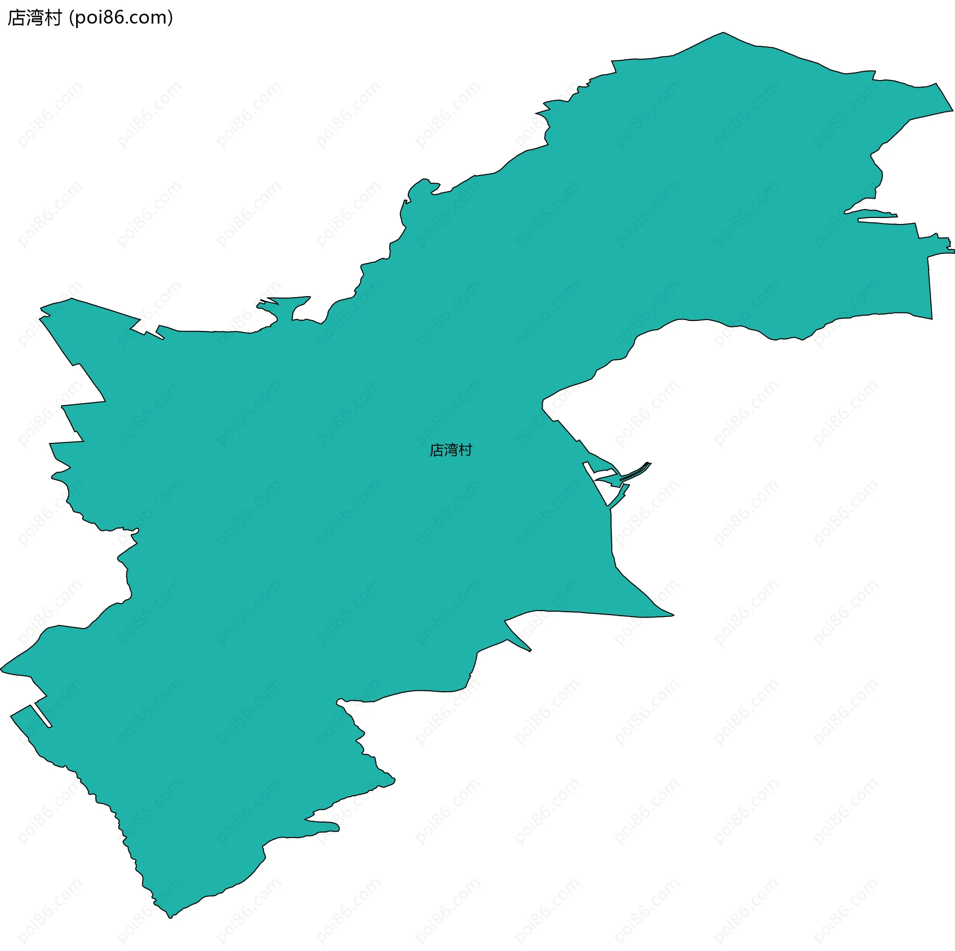 店湾村边界地图